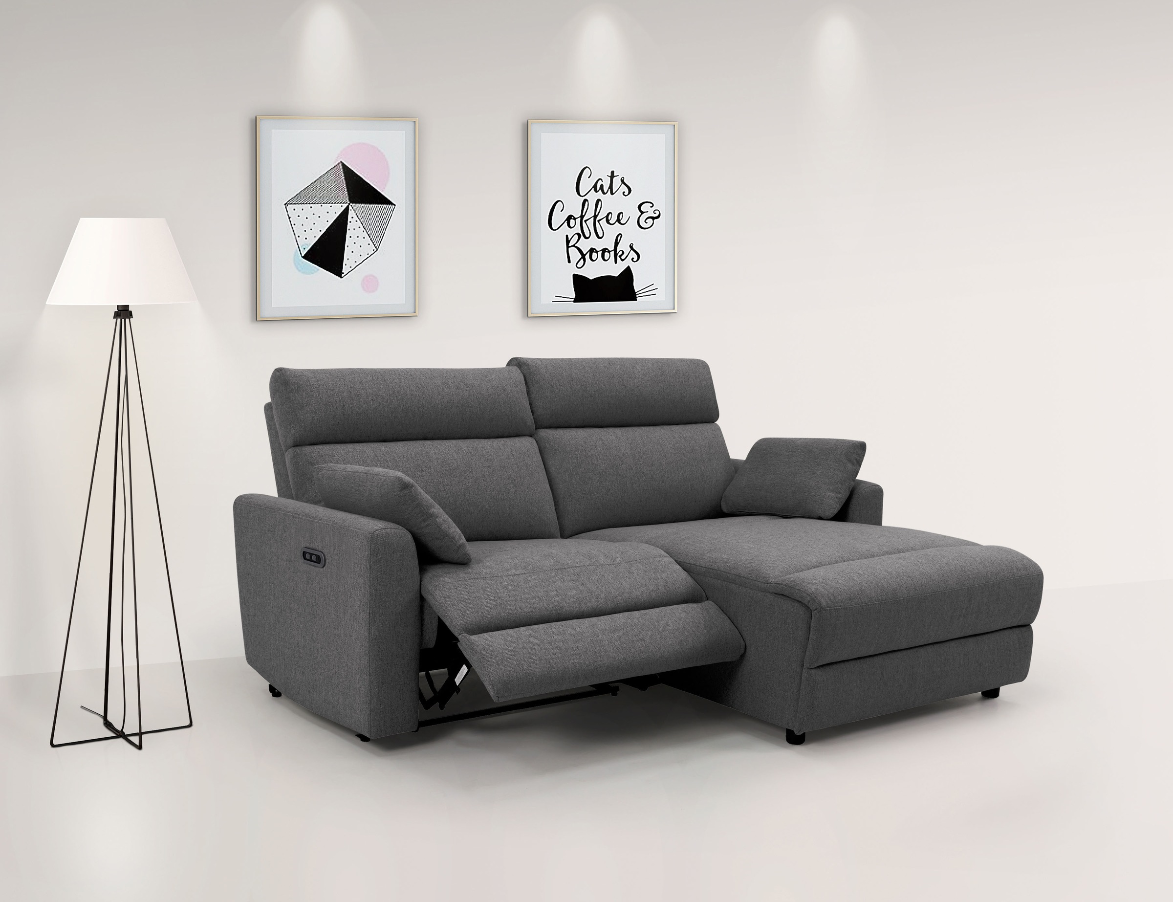 OTTO home Ecksofa »JENNA, L-Form, 209cm, manuelle u. elektrische Funktion, günstig online kaufen