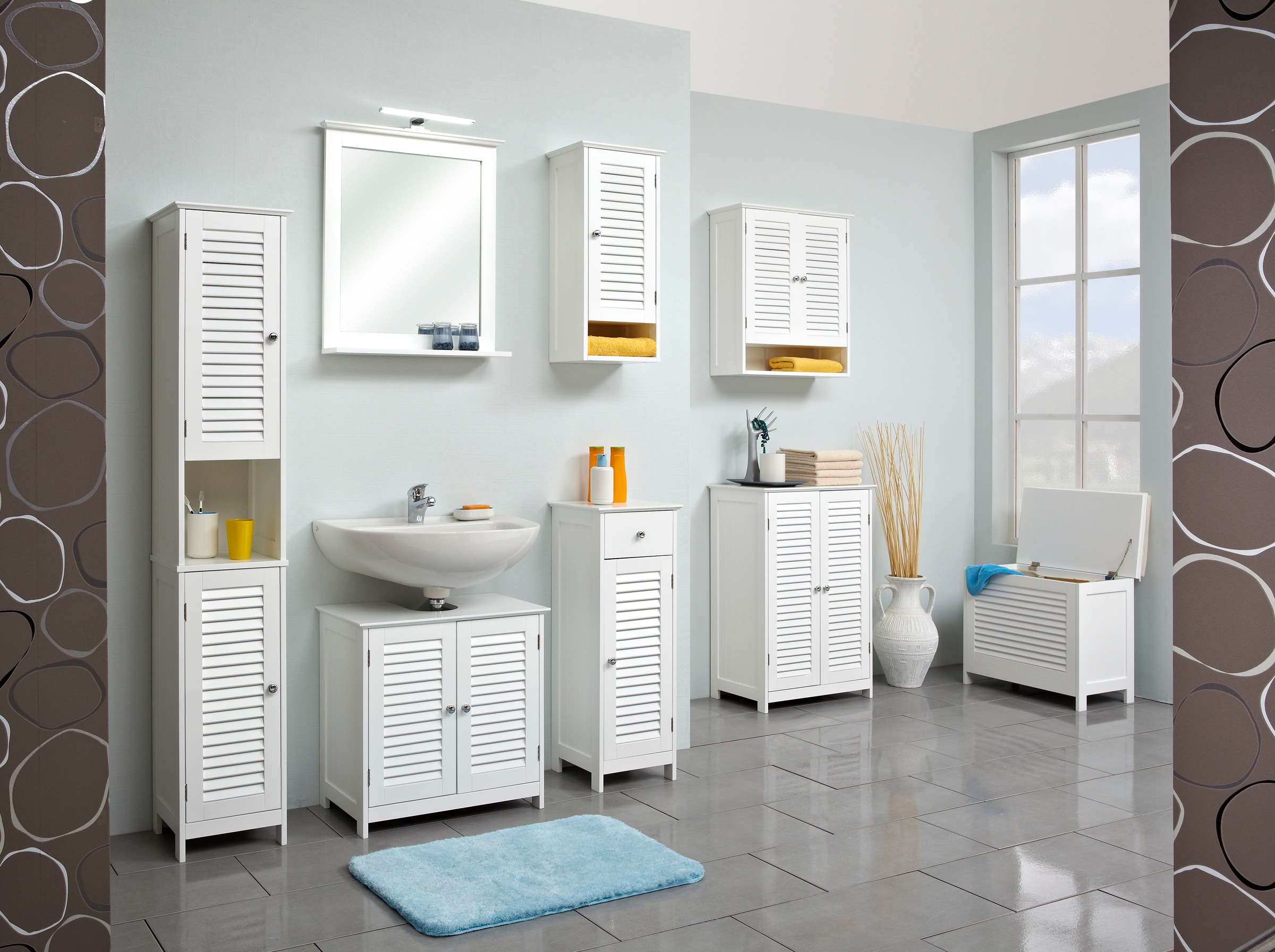 Saphir Badmöbel-Set »Quickset 928 5-teilig, Waschbeckenunterschrank mit LED günstig online kaufen