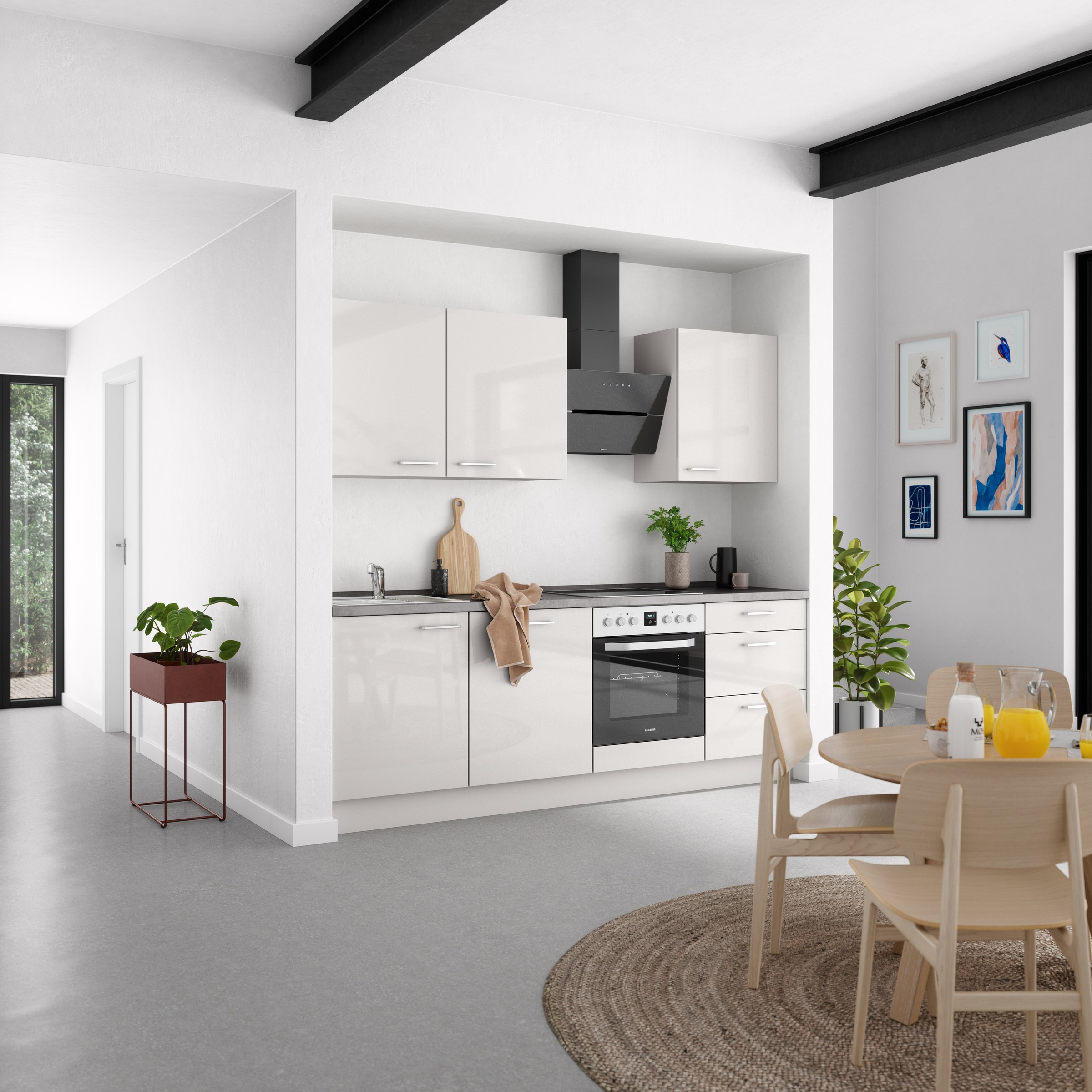 nobilia® Küchenzeile »"Flash II"«, vormontiert, Ausrichtung wählbar, Breite 240 cm, wahlw. mit E-Geräten