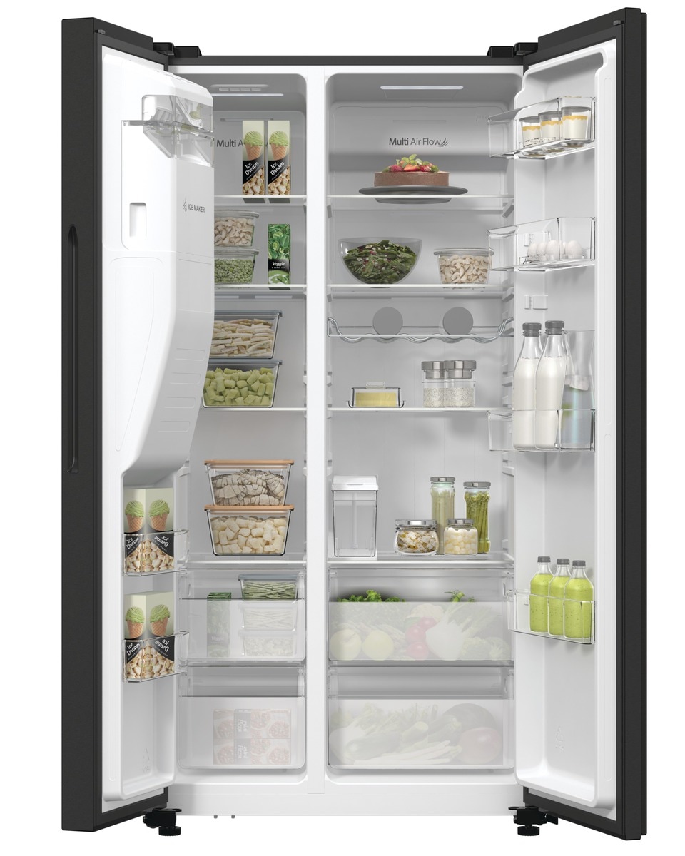 Hisense Side-by-Side »RS5P535NTFE«, Wasser-/Eisspender