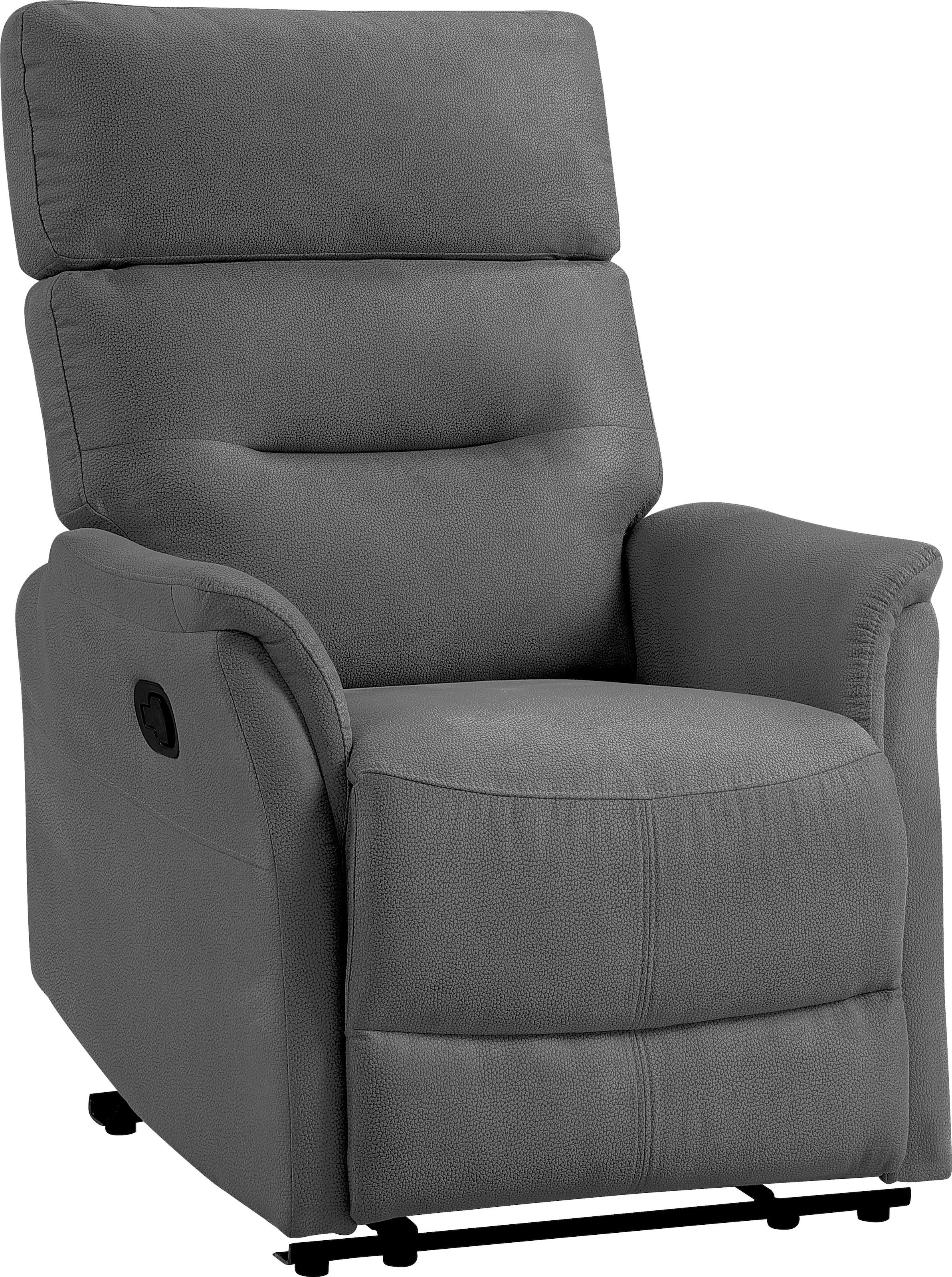 ATLANTIC home collection Relaxsessel »Falk«, Relaxfunktion, Mikrofaserbezug in Lederoptik