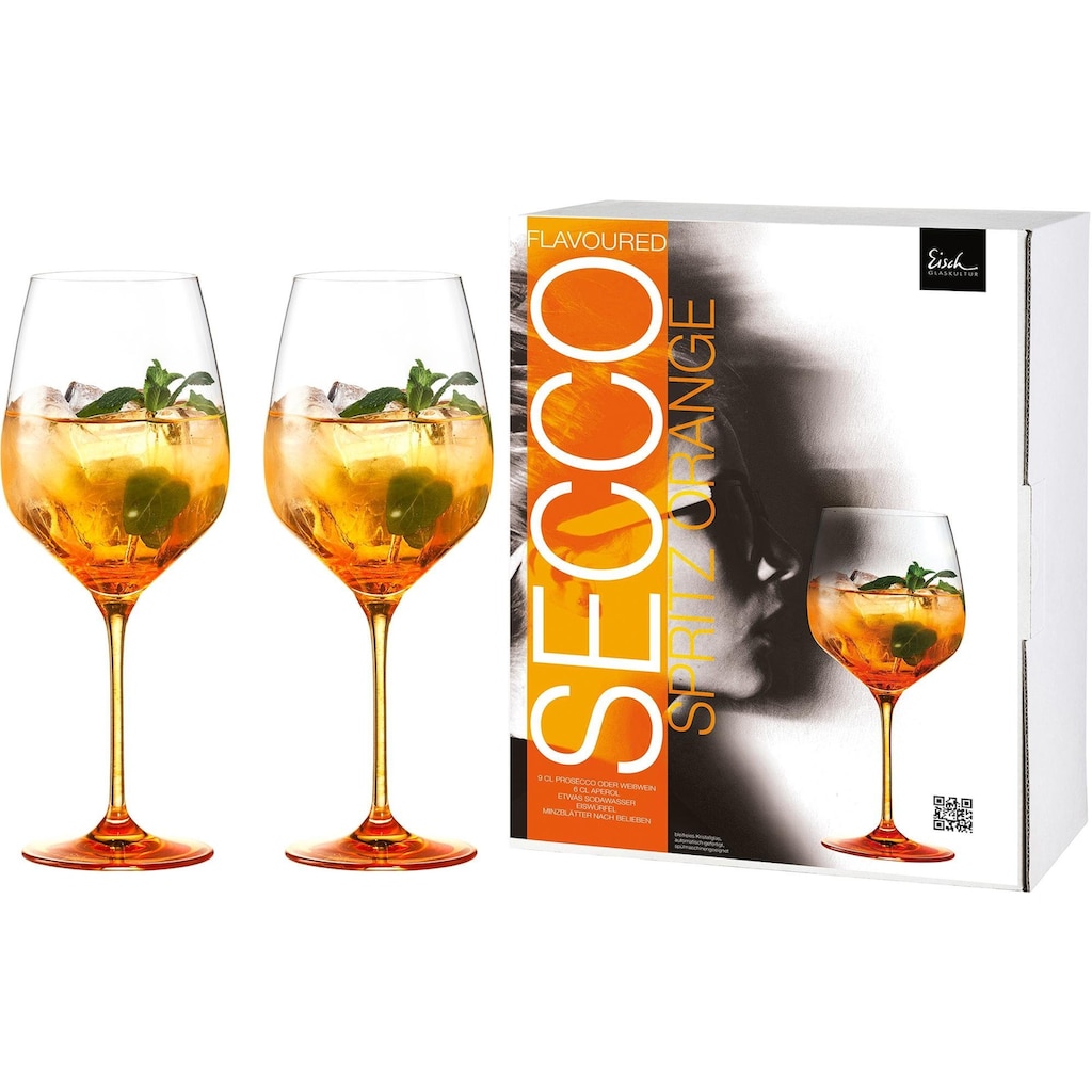 Eisch Aperitifglas »Secco Flavoured Spritz Orange«, (Set, 2 tlg.)