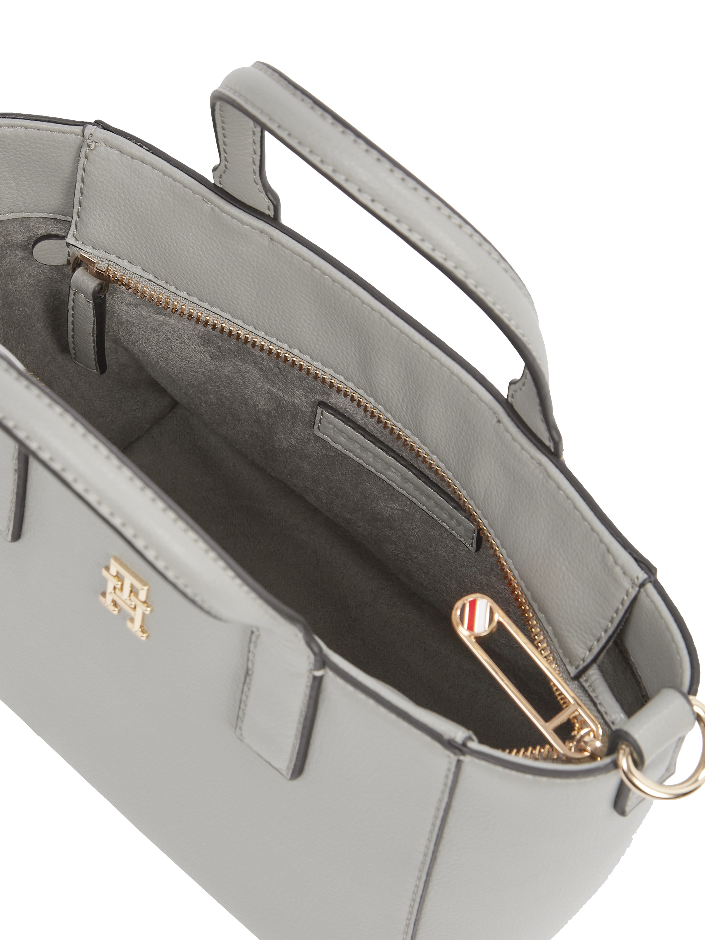 Tommy Hilfiger Shopper »TH SOFT LOGO MINI TOTE«, Damen Beuteltasche, Henkeltasche, Schultertasche mit TH-Logo