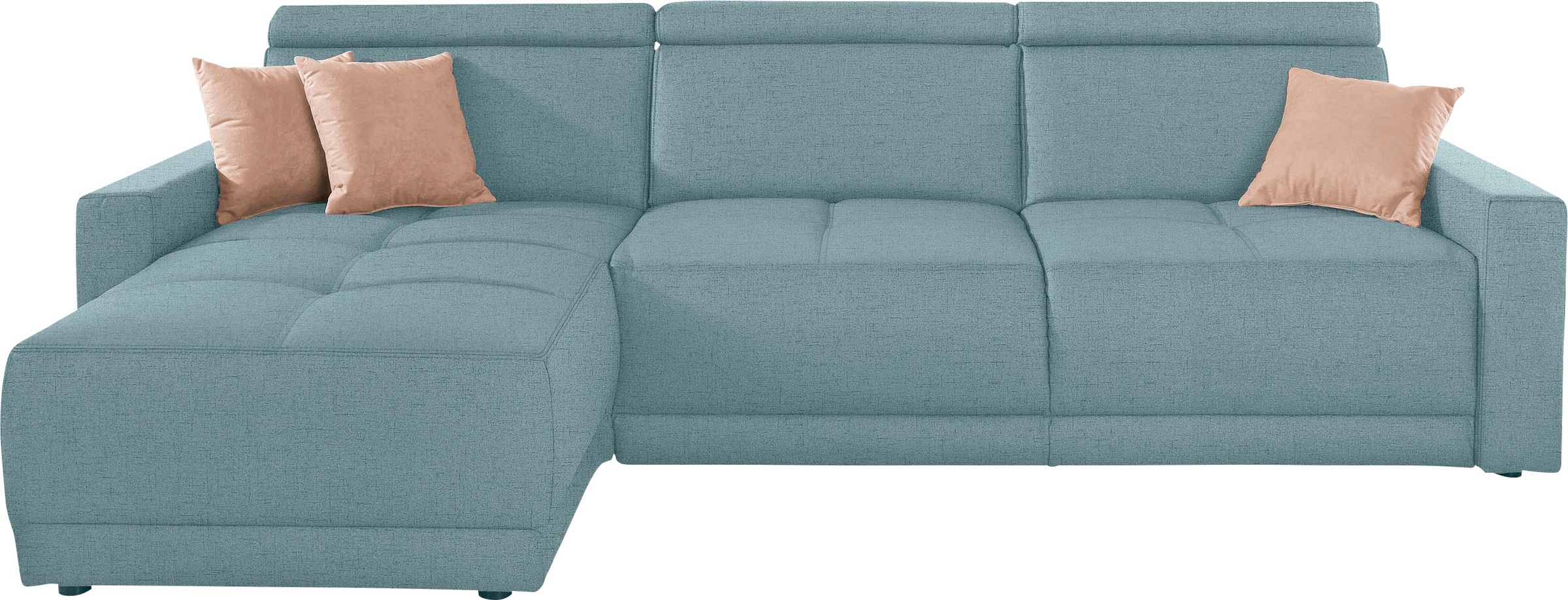 DOMO collection Ecksofa »Ava mit moderner Sitzheftung & toller Doppelnaht, günstig online kaufen