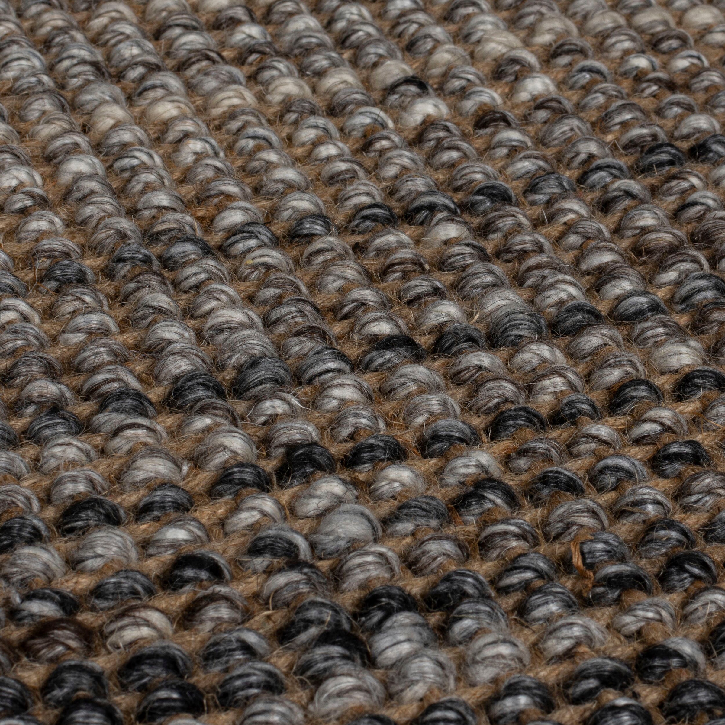 FLAIR RUGS Läufer »Jute Ombre«, rechteckig, 8 mm Höhe
