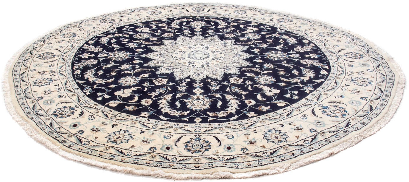 morgenland Orientteppich »Perser - Nain rund - 243 x 243 cm - dunkelblau«, günstig online kaufen