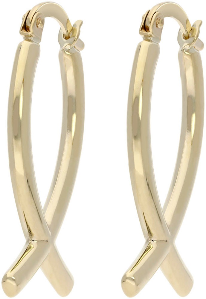 Firetti Paar Creolen »Schmuck Geschenk Gold 375 Ohrschmuck Ohrringe Fischform«