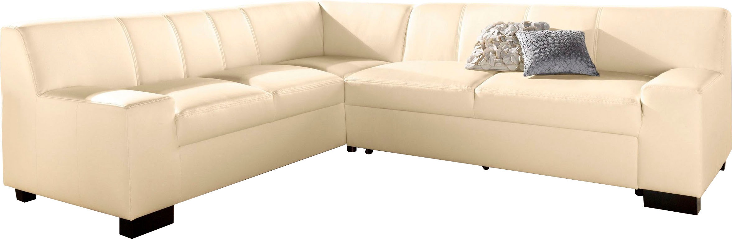 DOMO collection Ecksofa »Norma Top, elegant und modern, flache Armlehnen, L günstig online kaufen