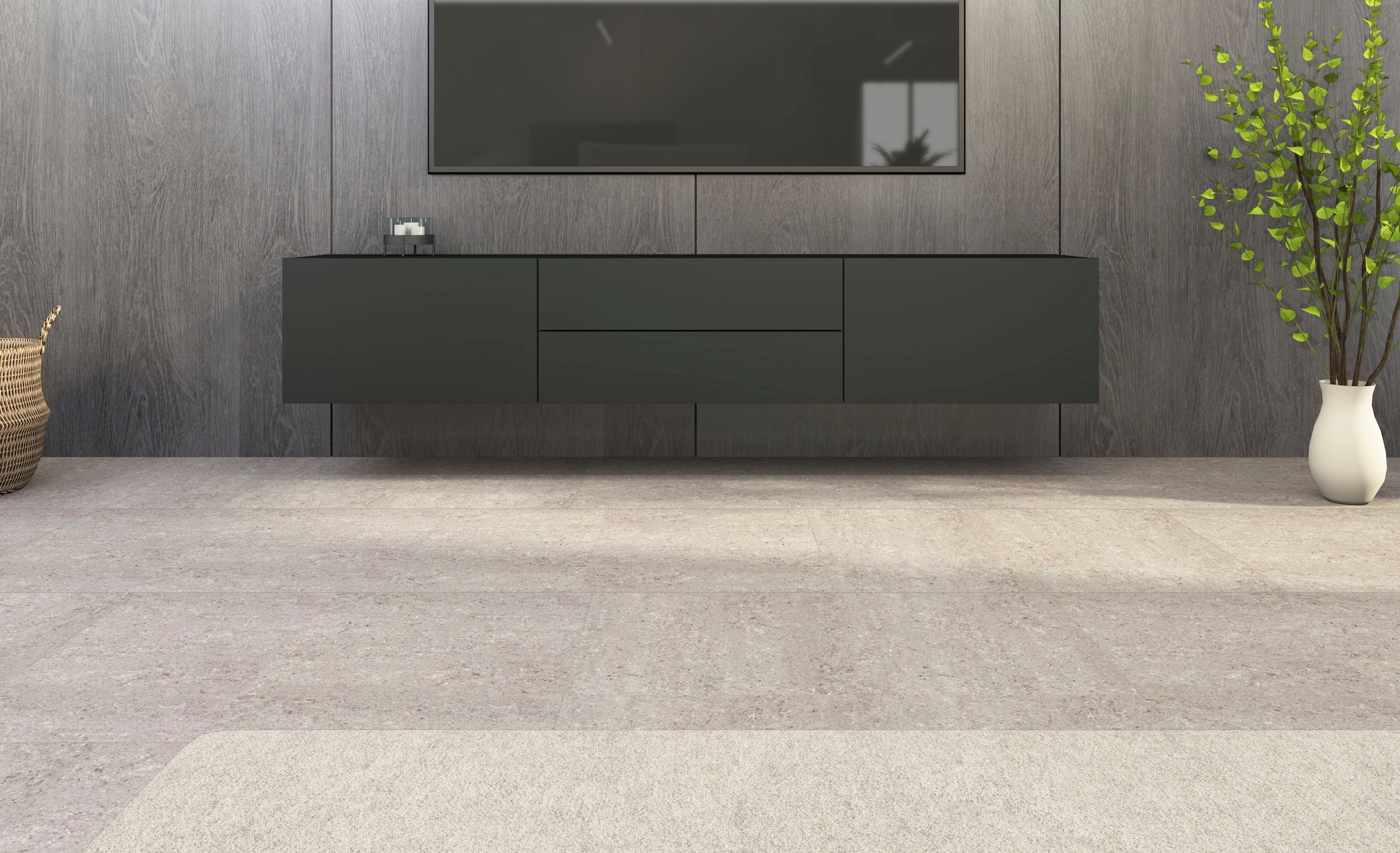 borchardt Möbel Lowboard »Sophia«, Breite 200 cm mit 2 Klappen und 2 Schubkästen, stehend und hängend