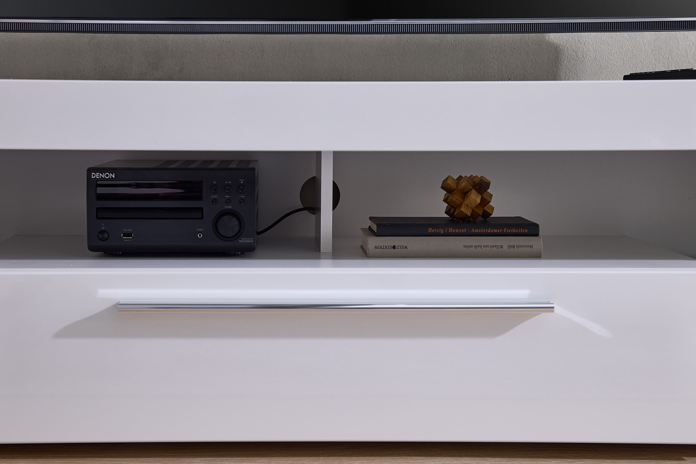 Stolkom TV-Schrank »Goal« Oberboden bis 25 kg belastbar, 1 Klappe mit Griff