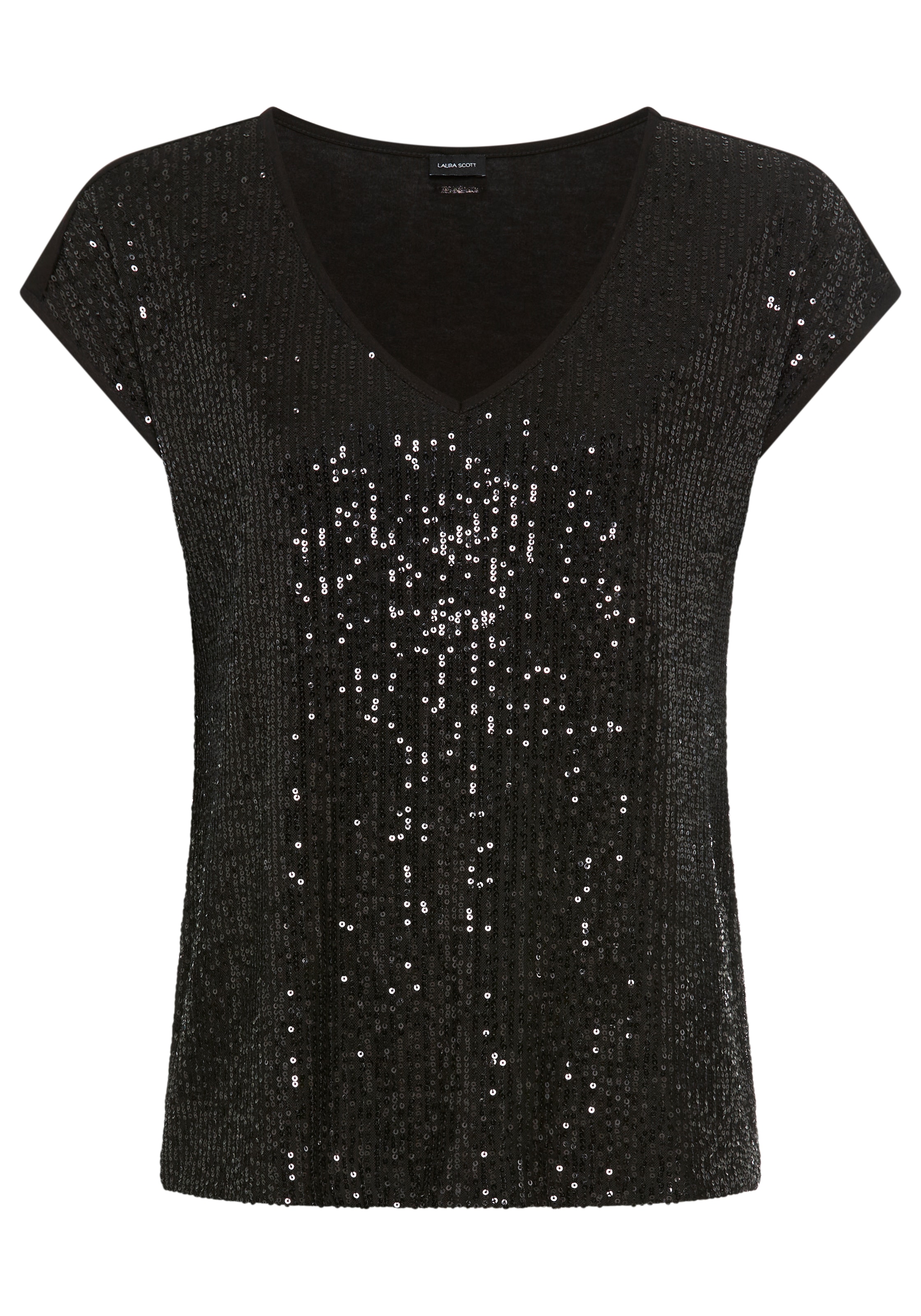 Laura Scott T-Shirt mit glänzenden Pailletten - NEUE KOLLEKTION