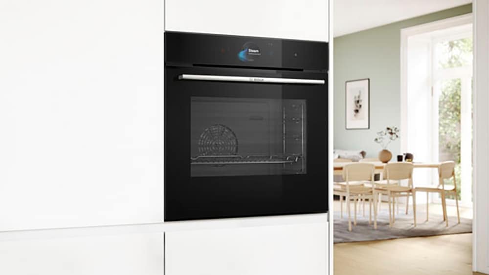 BOSCH Dampfbackofen »HSG7584B1«, Serie 8, HSG7584B1, mit Teleskopauszug nachrüstbar, ecoClean Direct