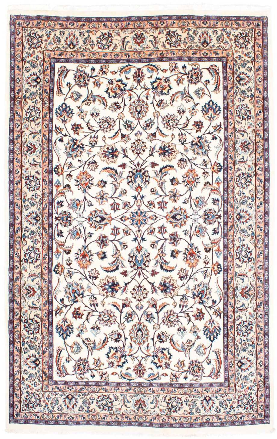 morgenland Wollteppich »Maschad Blumenmuster Beige 305 x 200 cm«, rechtecki günstig online kaufen