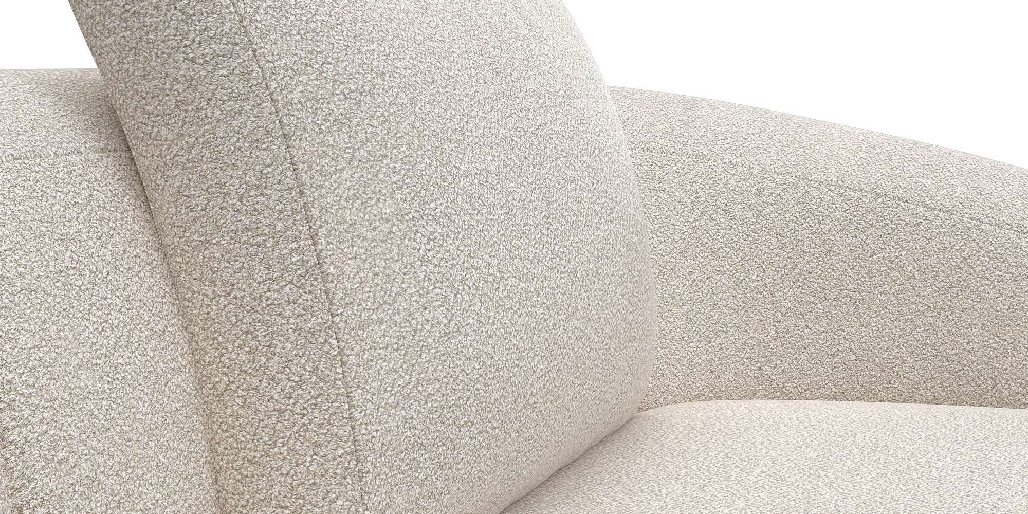 FLEXLUX Wohnlandschaft »Torino, rund, L-Form, Sofa-Ecke mit Recamiere, Longchair-Sofa«, Modernes, organisches Sofa-Design, Kaltschaum, Wellenunterfederung