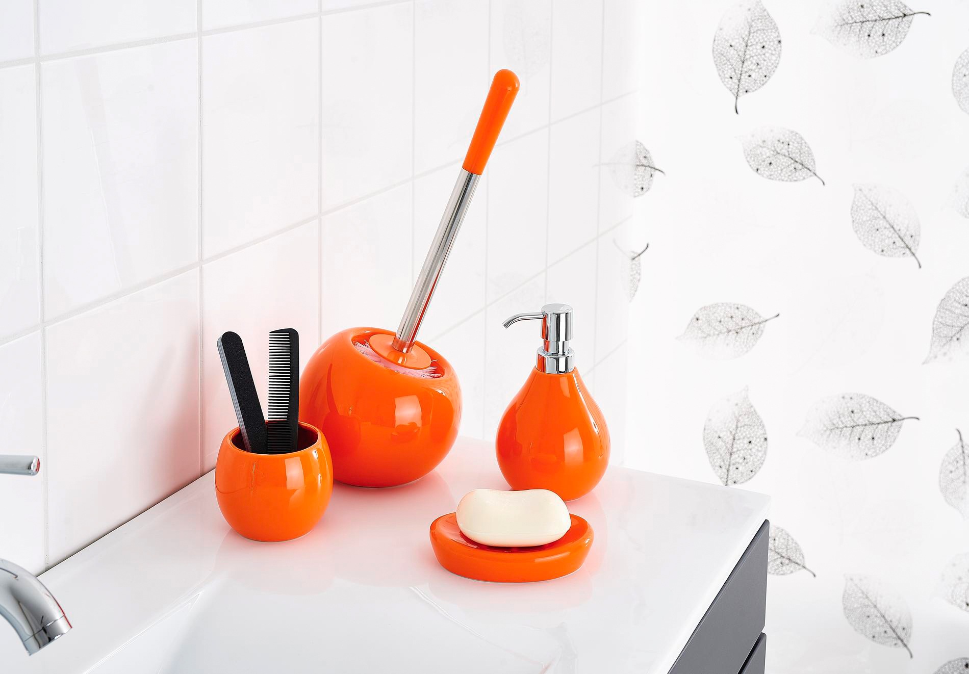 Ridder WC-Garnitur »Belly«, aus Keramik-Polypropylen-Kunststoff, rostfrei