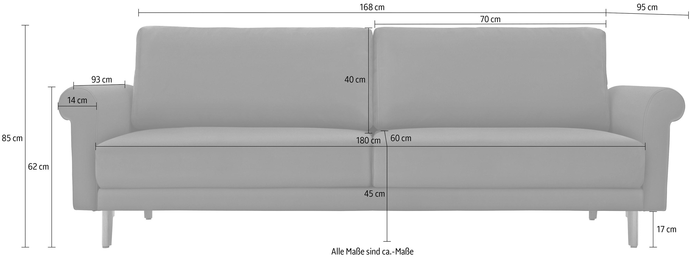 Creation BY ROLF BENZ 2-Sitzer »CR.450, Designsofa, Loungesofa«, modern Lan günstig online kaufen