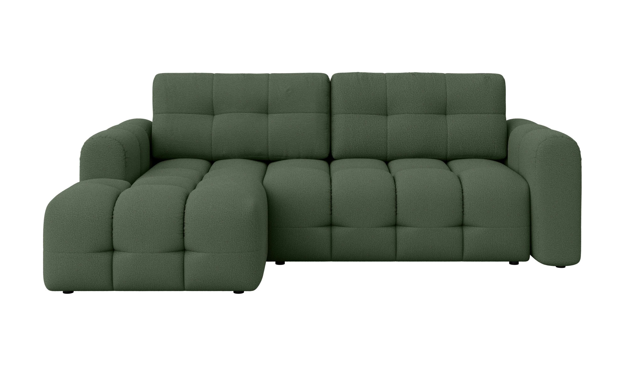 INOSIGN Ecksofa »Manilla, wahlweise mit Bettfunktion, B/T/H 265/170/91 cm«, L-Form mit Recamiere rechts/links bestellbar, Wellenunterfederung