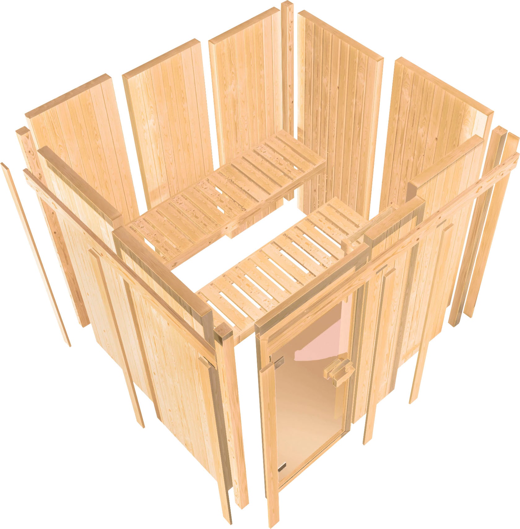 welltime Sauna »Artja«, naturbelassen, ohne Ofen