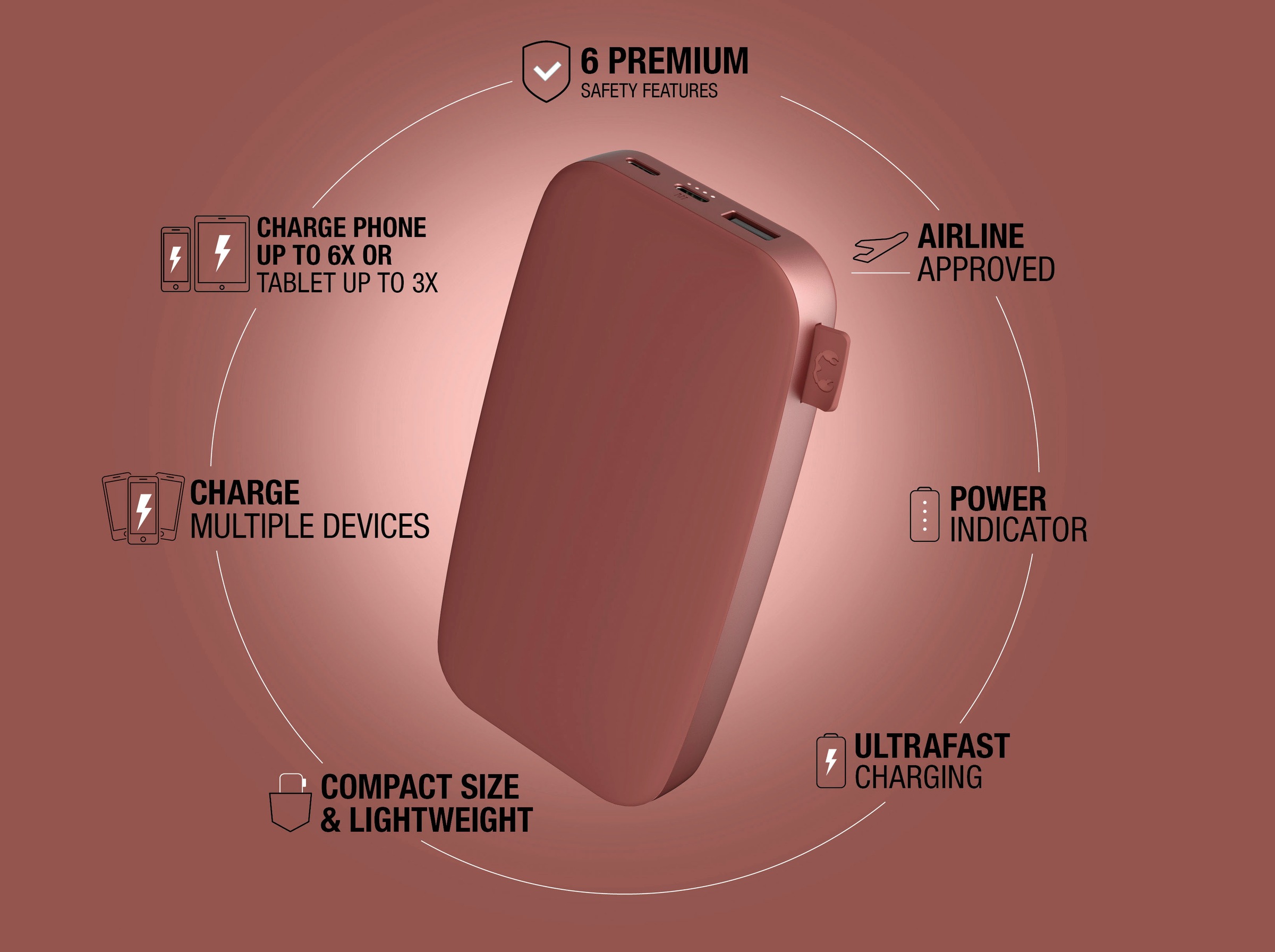 Fresh´n Rebel Powerbank »Power Pack 18000mAh mit USB-C, Ultra Fast Charge & 20W PD«