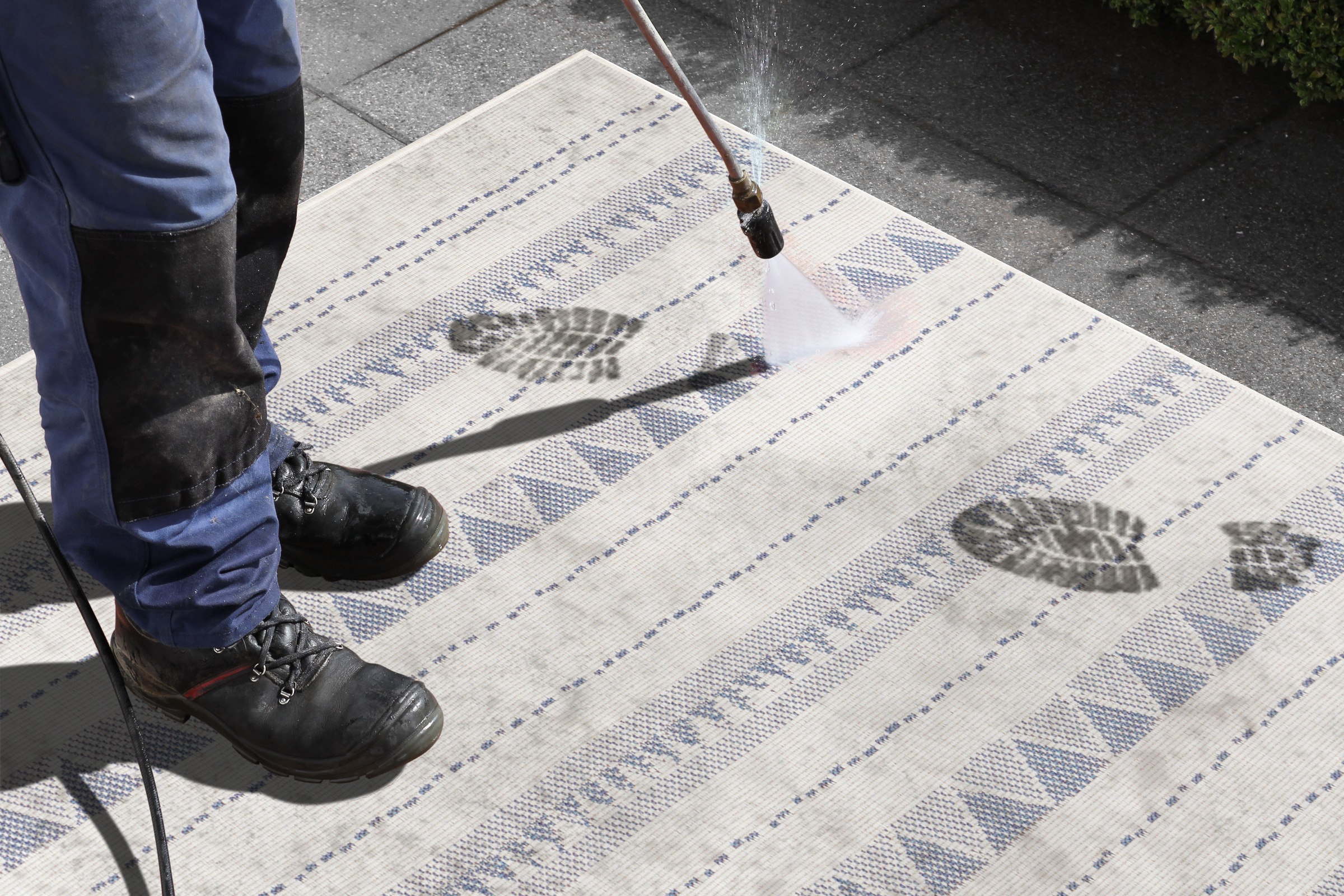 NORTHRUGS Läufer »Bahamas«, rechteckig, 5 mm Höhe, In-& Outdoor, Wetterfest, Balkon, Garten, Wohnzimmer, Wasserfest