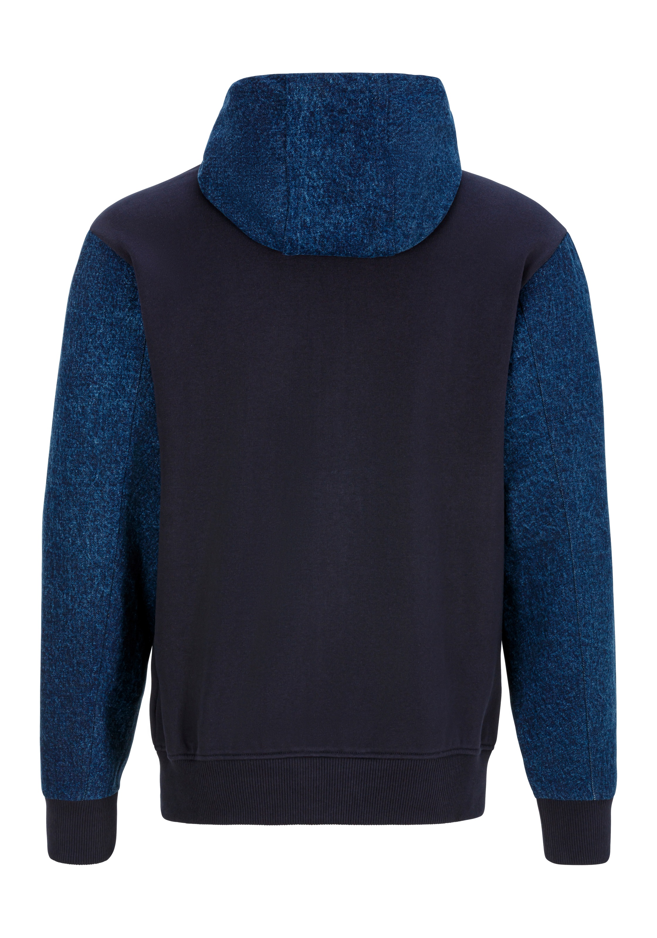 BOSS ORANGE Sweatjacke »Ze_Mixdenim 1«, mit kontrastfarbigen Ärmeln