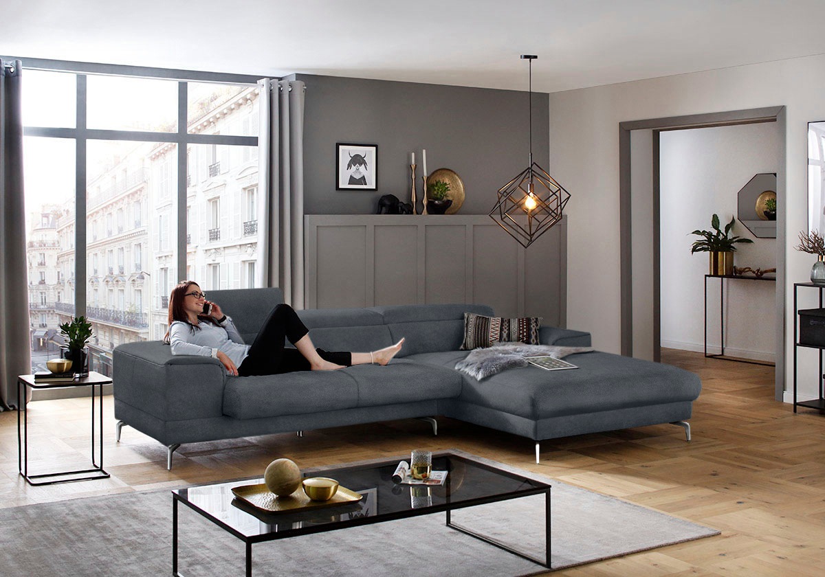 W.SCHILLIG Ecksofa »piedroo, Designsofa mit tollem Sitzkomfort, bequem und günstig online kaufen