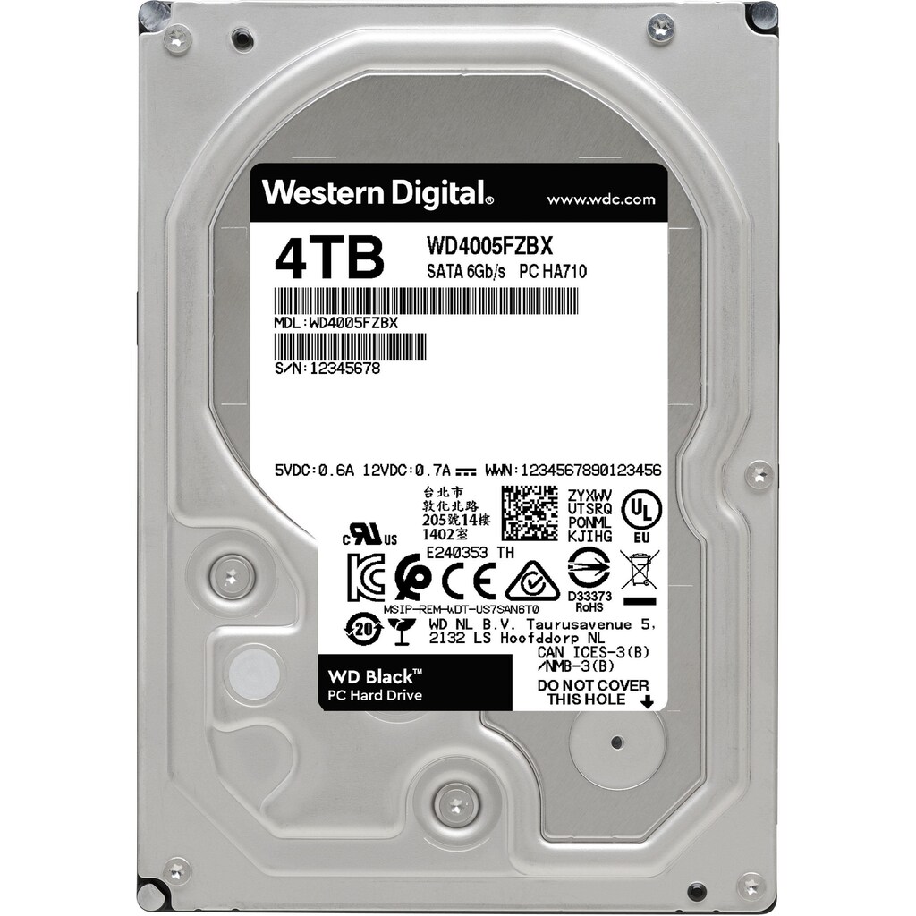 Western Digital interne HDD-Festplatte »WD_Black«, 3,5 Zoll, Anschluss SATA III