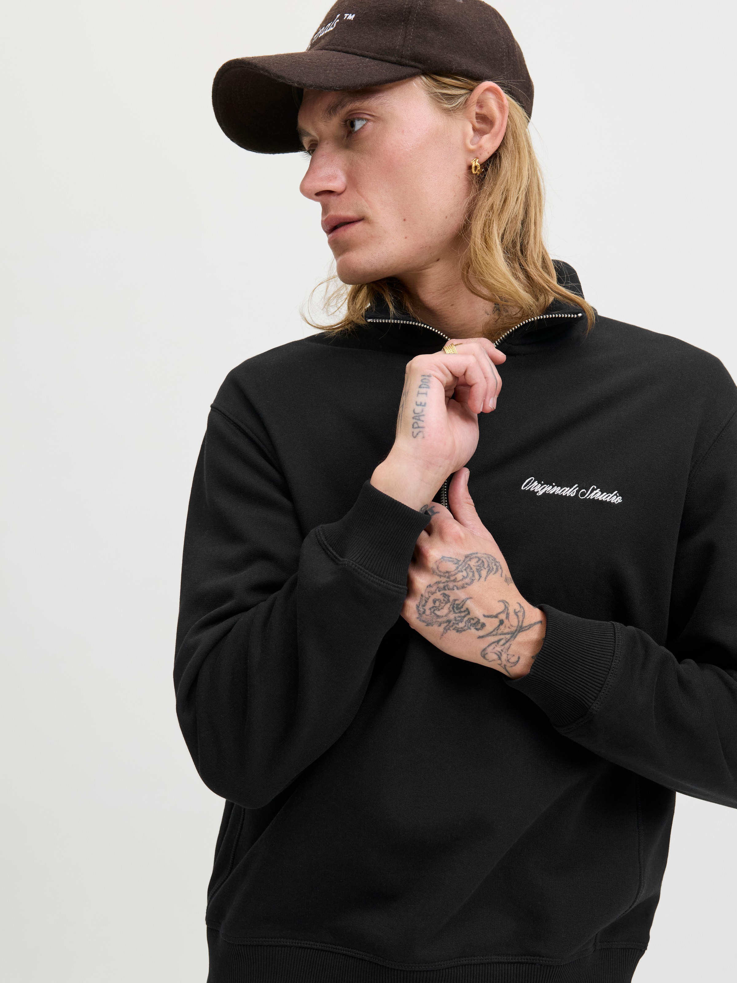 Jack & Jones Sweatshirt »JORNORREBRO EMB SWEAT HIGH NECK SN«