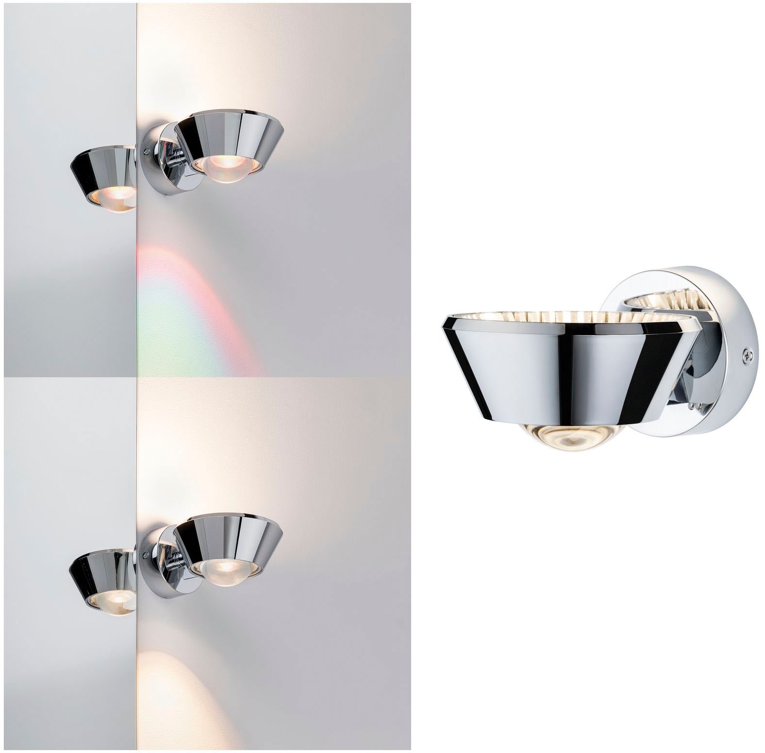 Paulmann LED Wandleuchte »Sabik«, 1 flammig, Leuchtmittel LED-Modul | LED fest integriert, Sabik IP44 9 / 1x4W, LED-Modul