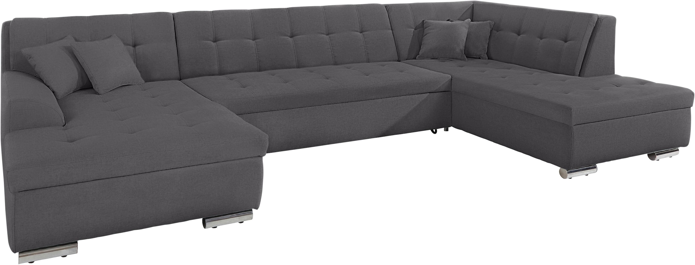 DOMO collection Wohnlandschaft »Aversa U-Form«, wahlweise mit Bettfunktion, frei im Raum stellbar