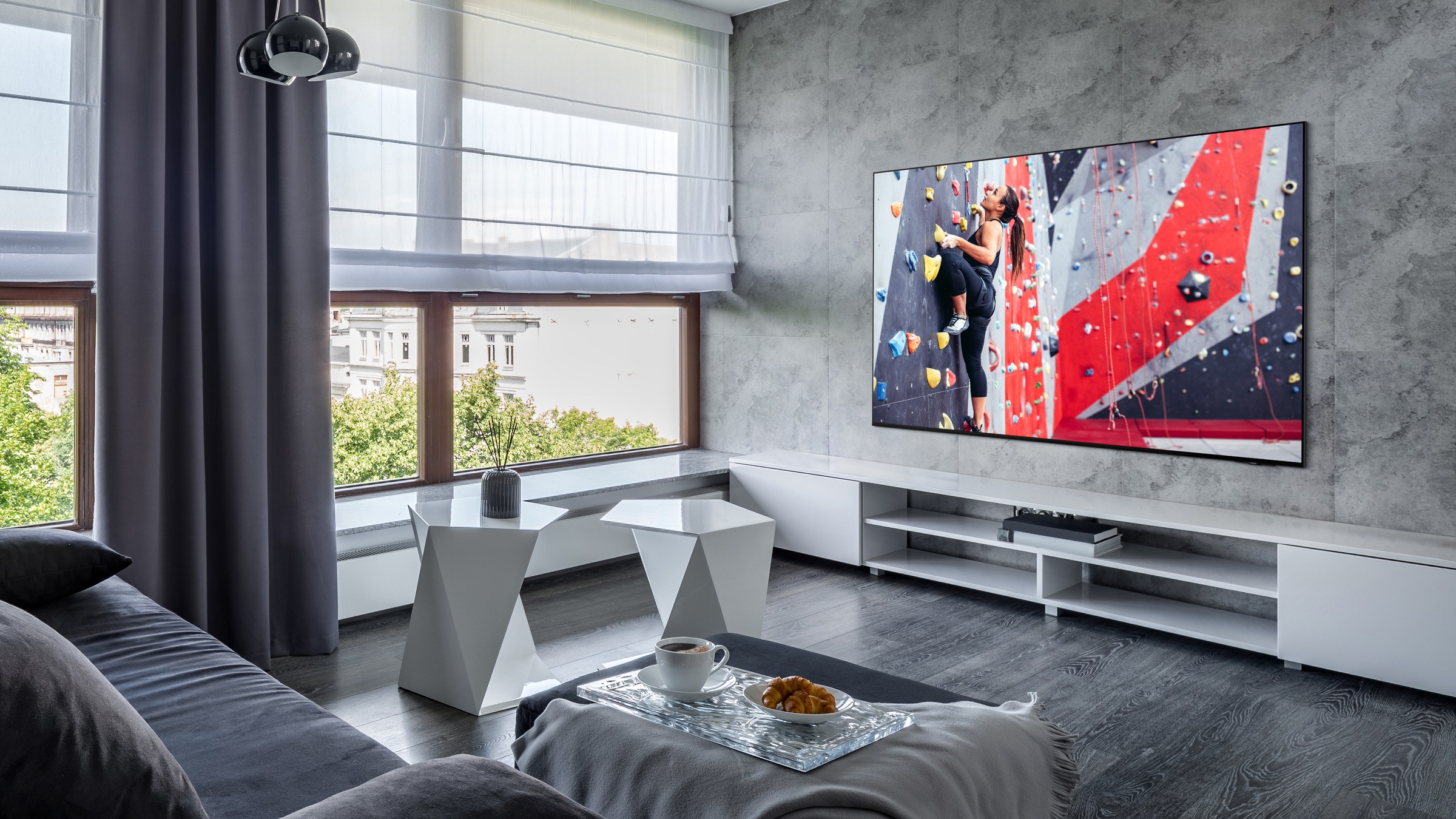 Samsung OLED-Fernseher »GQ55S95DAT«, 4K Ultra HD, Smart-TV, Neural Quantum 4K AI Gen2 Prozessor, Glare Free, bis zu 144Hz