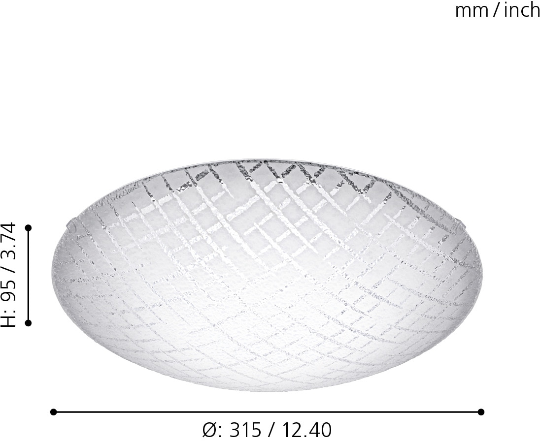 EGLO Deckenleuchte »RICONTO 1«, 1 flammig, Leuchtmittel LED-Board | LED fest integriert, LED tauschbar