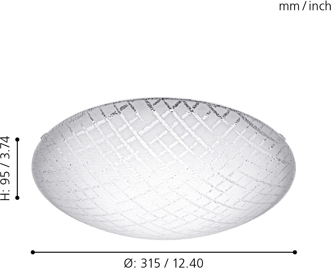EGLO Deckenleuchte »RICONTO 1«, 1 flammig, Leuchtmittel LED-Board   LED fes günstig online kaufen