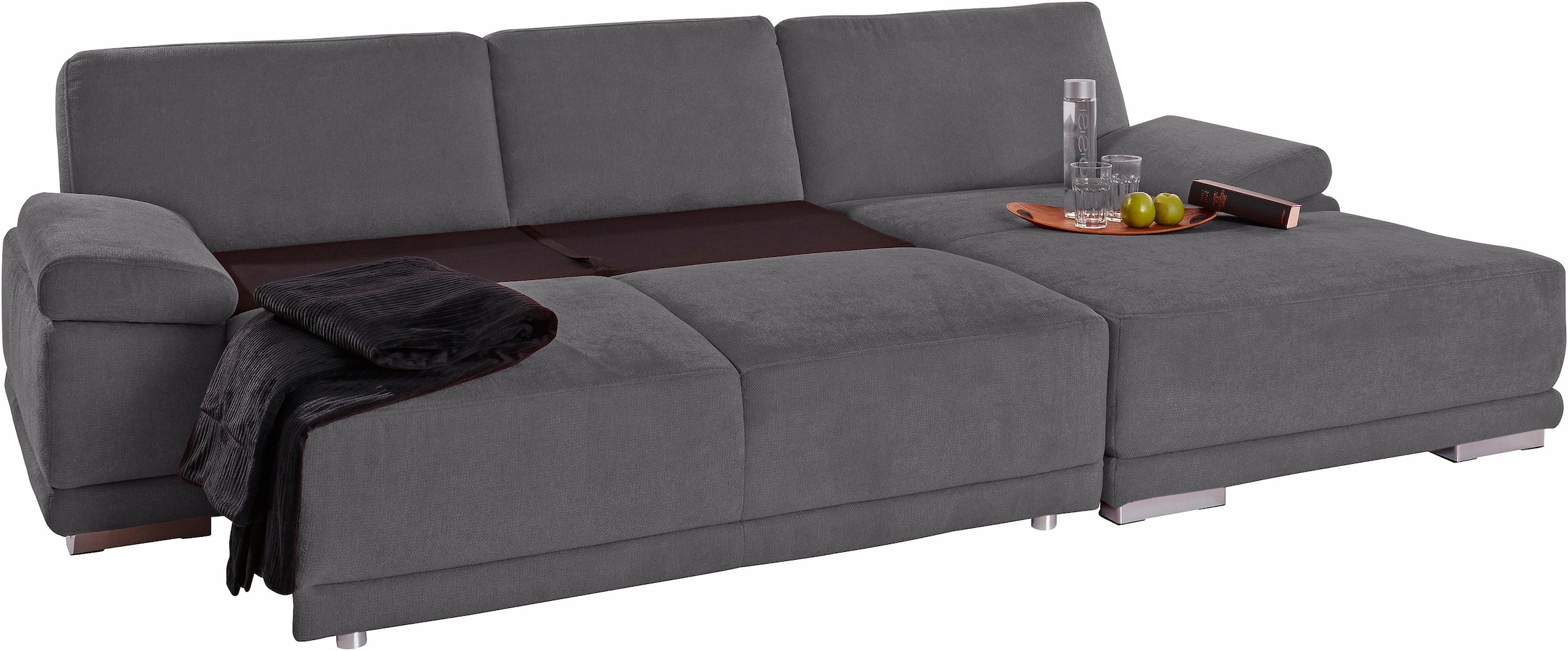 sit&more Ecksofa "Coria L-Form", mit XL-Recamiere, wahlweise mit Bettfunkti günstig online kaufen