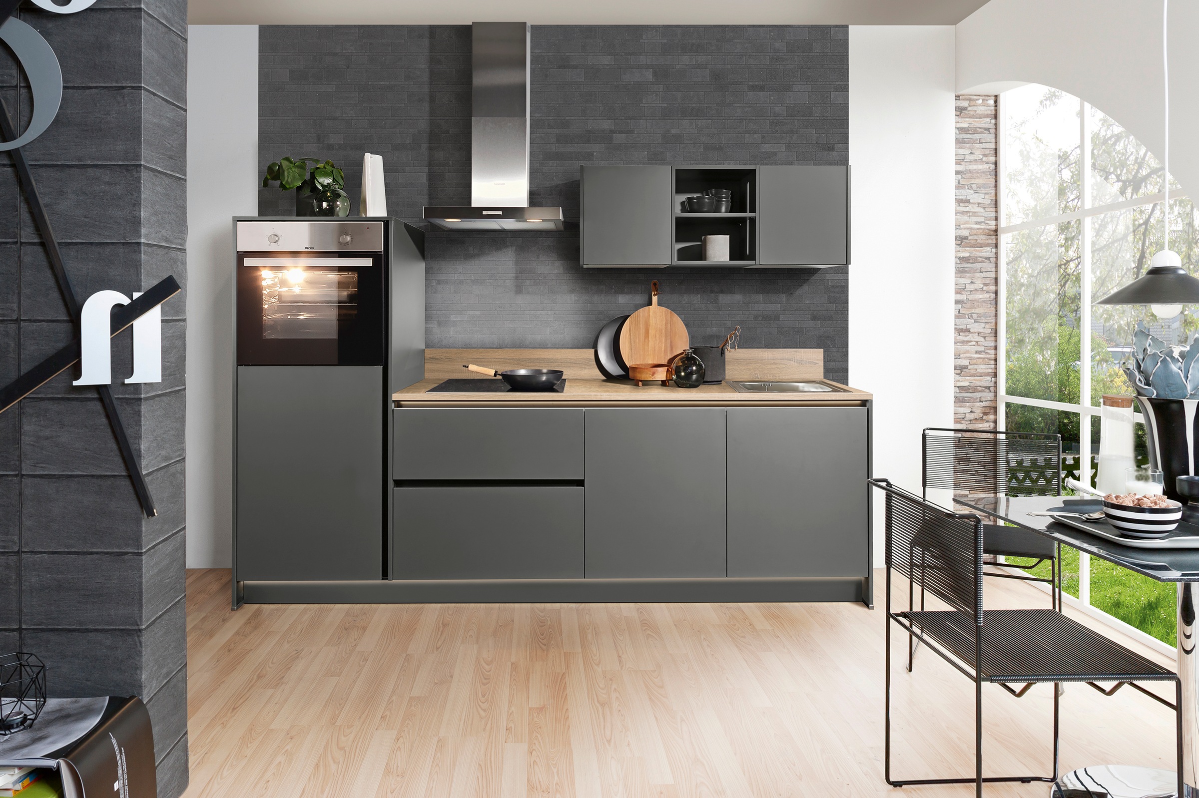 KOCHSTATION Küche »KS-Sakura, vormontiert, mit Vollauszügen und höhenverste günstig online kaufen