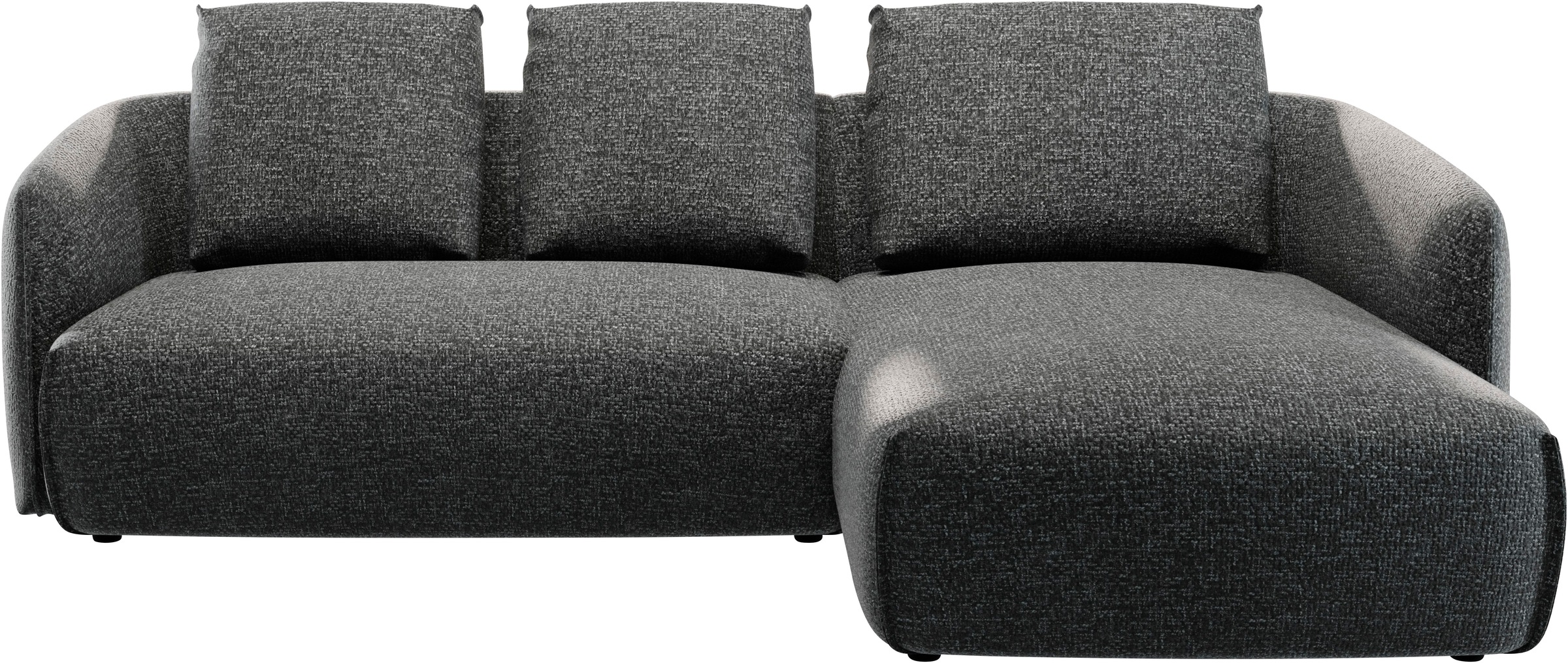 Guido Maria Kretschmer Home&Living Ecksofa »Shawn Designsofa mit elegant geschwungen Armlehnen, L-Form«, bequem, organischer Form, mit hochwertigem Bezug