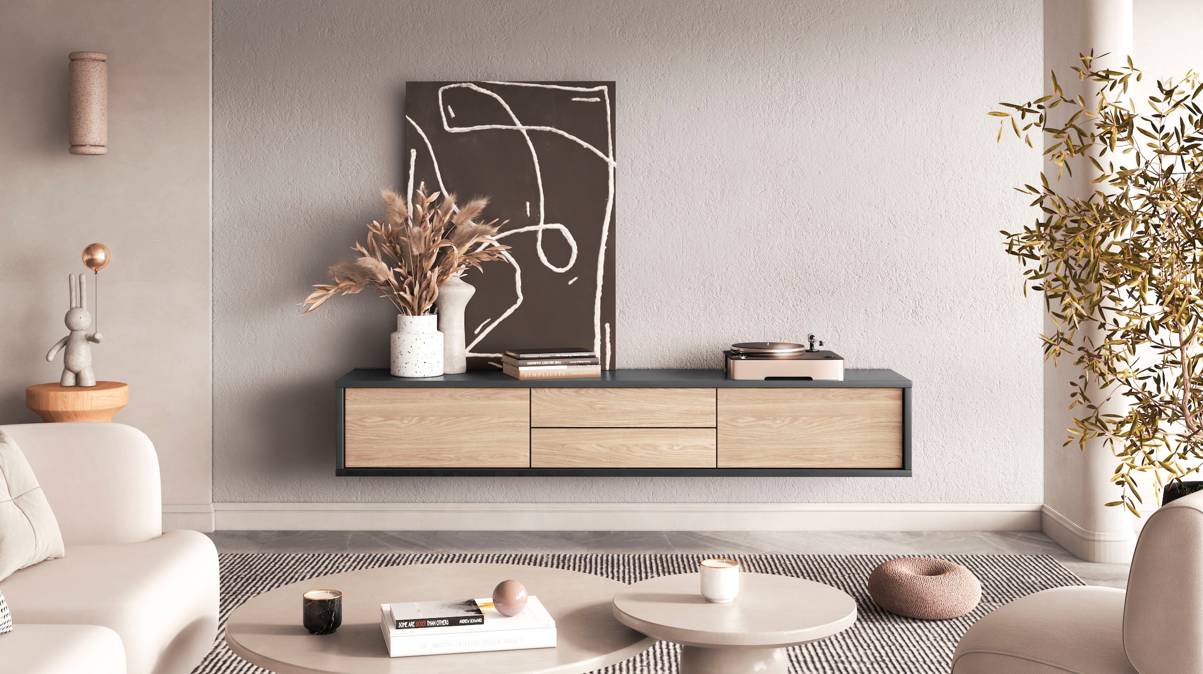 INOSIGN Lowboard »Frida«, Hängend oder stehend montierbar