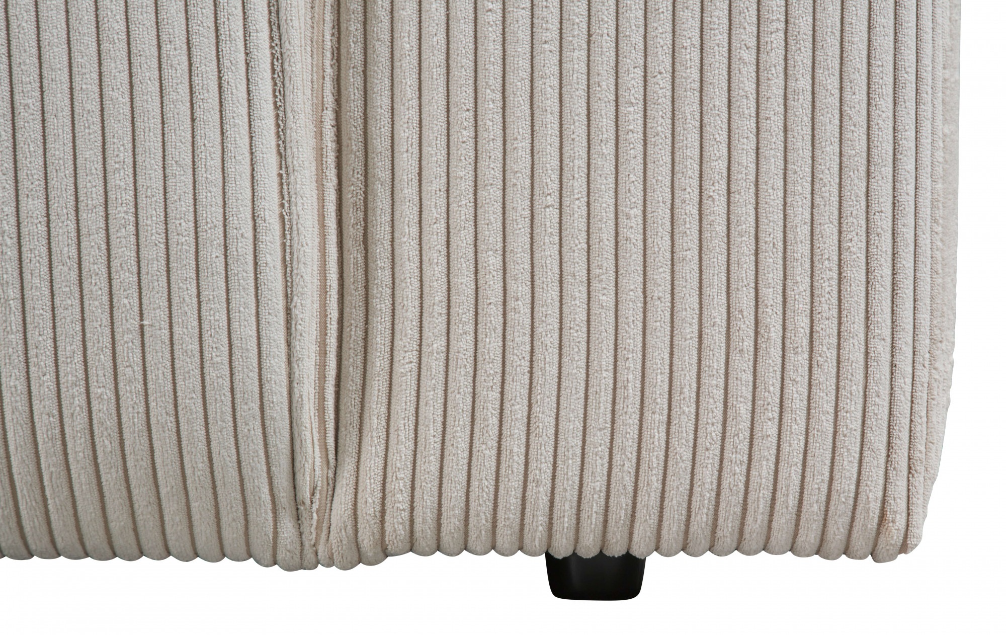 andas Ecksofa »Noord mit Kedernaht, Breite 234 cm«, Cord, Struktur, Webstoff, mit Wellenunterfederung, Massivholzrahmen