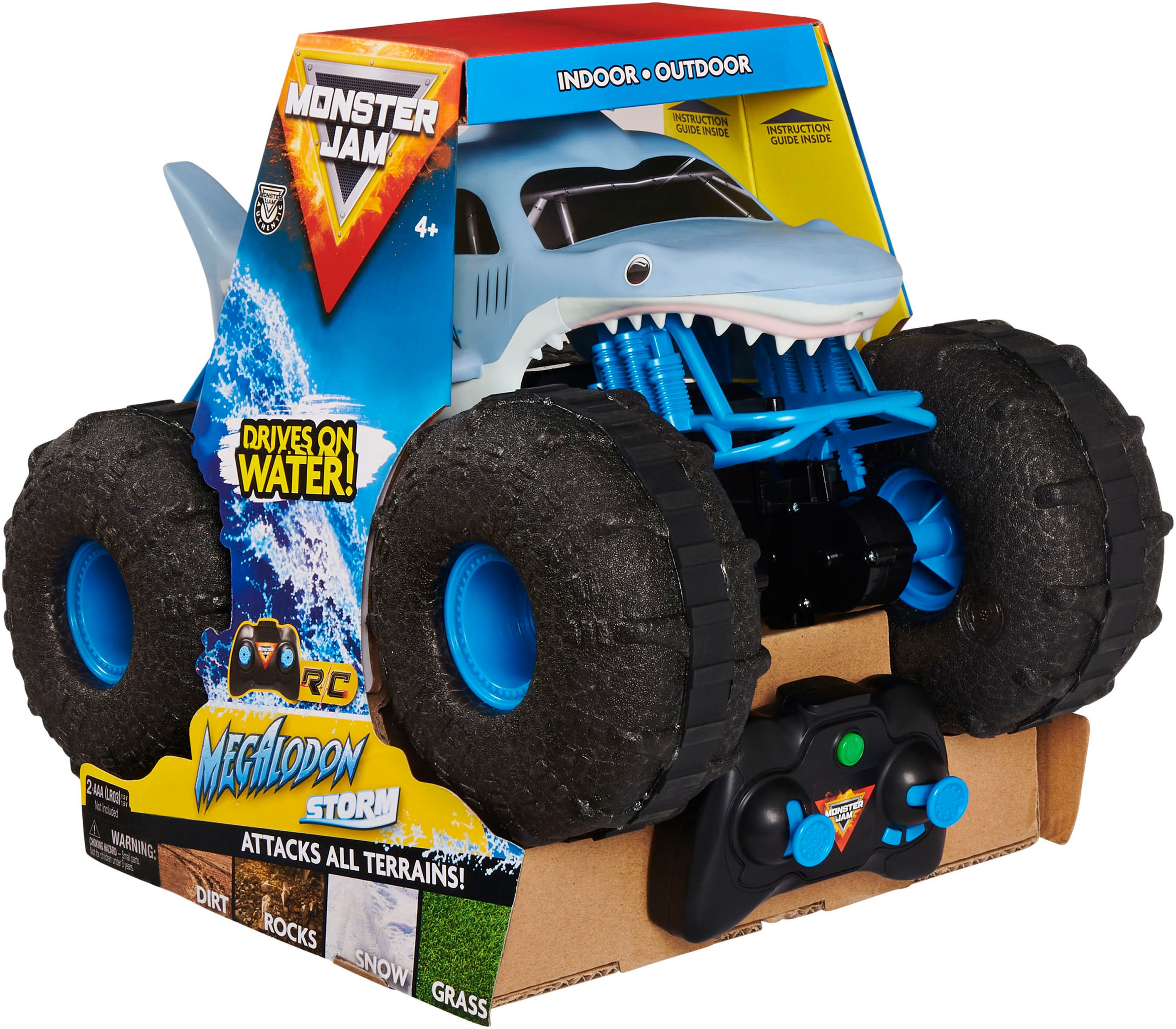 Spin Master RC-Auto »Monster Jam - Megalodon Storm«, für Land und Wasser