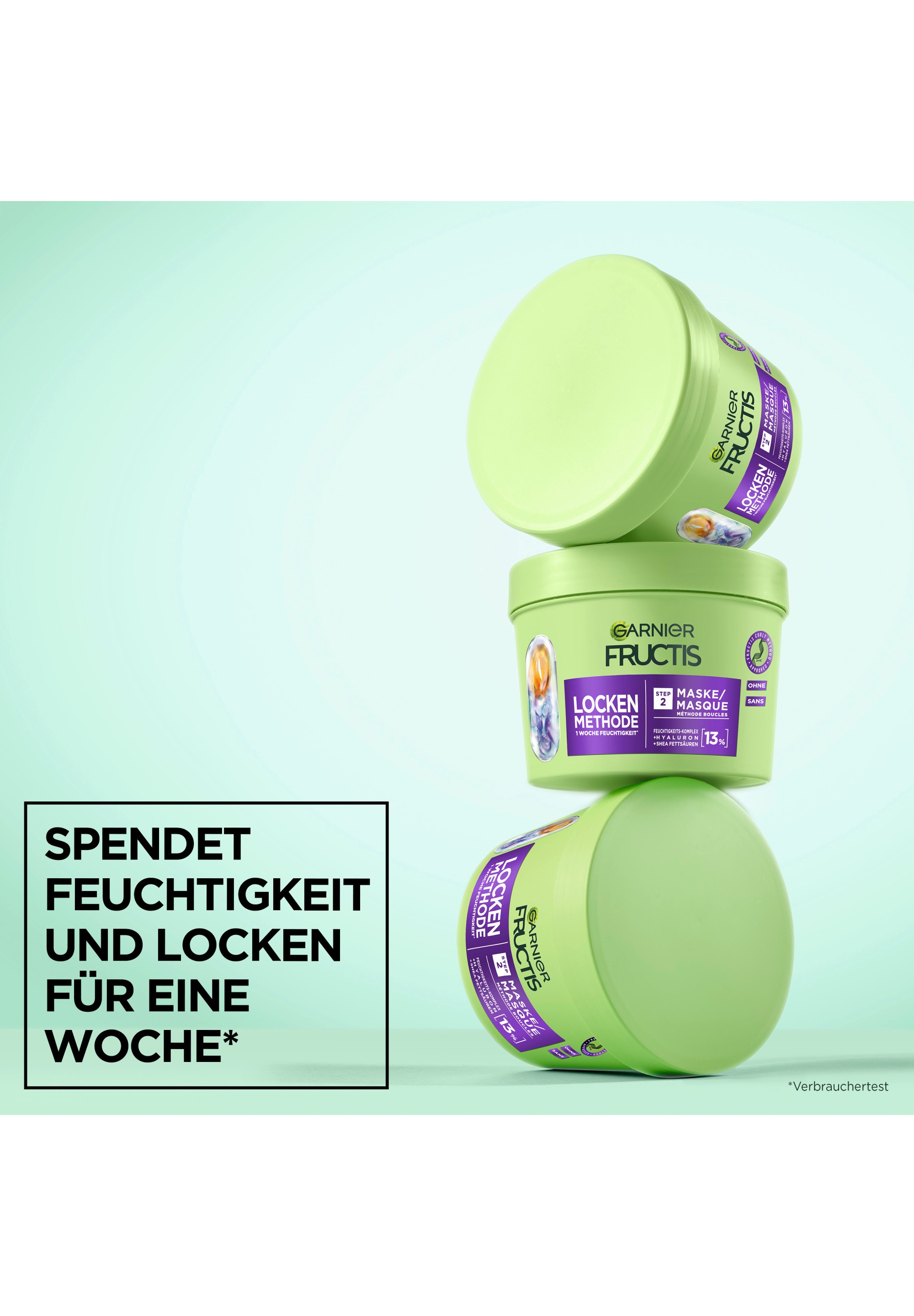 GARNIER Haarmaske »Garnier Fructis Locken Methode Maske (6er Pack)«