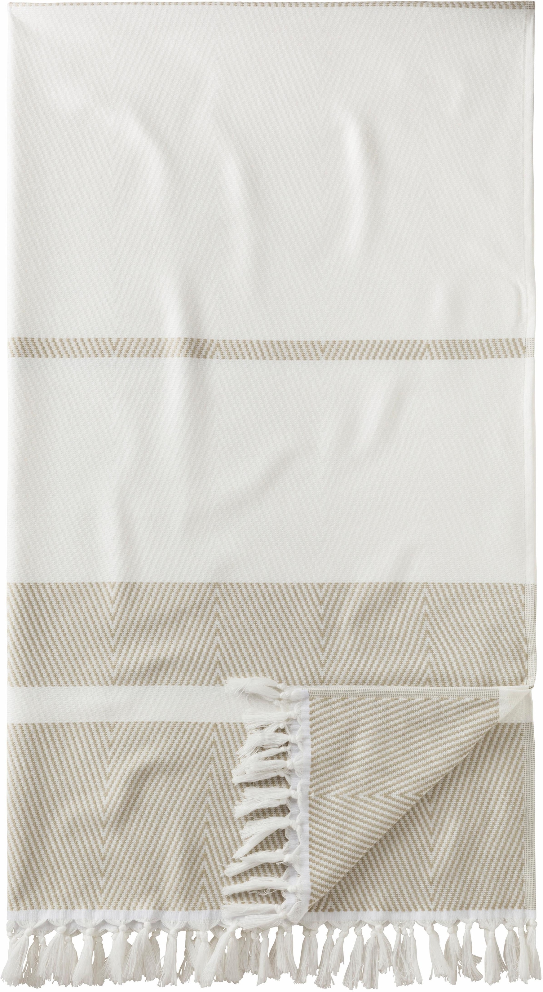 Egeria Hamamtuch »Pestemal Herri«, (1 St.), 100x180 cm, mit Muster &  Fransen, ideal als Strandtuch im Online-Shop bestellen