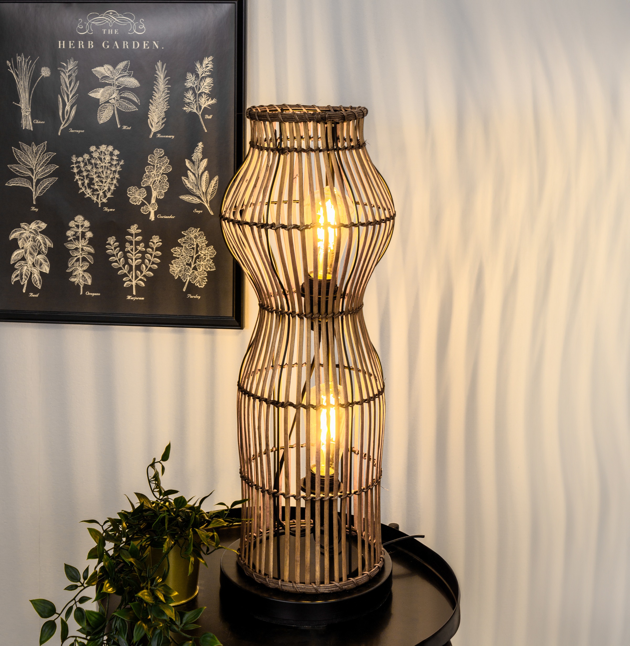 ECO-LIGHT Stehlampe »Bamboo«, 2 flammig, Leuchtmittel E27   ohne Leuchtmitt günstig online kaufen
