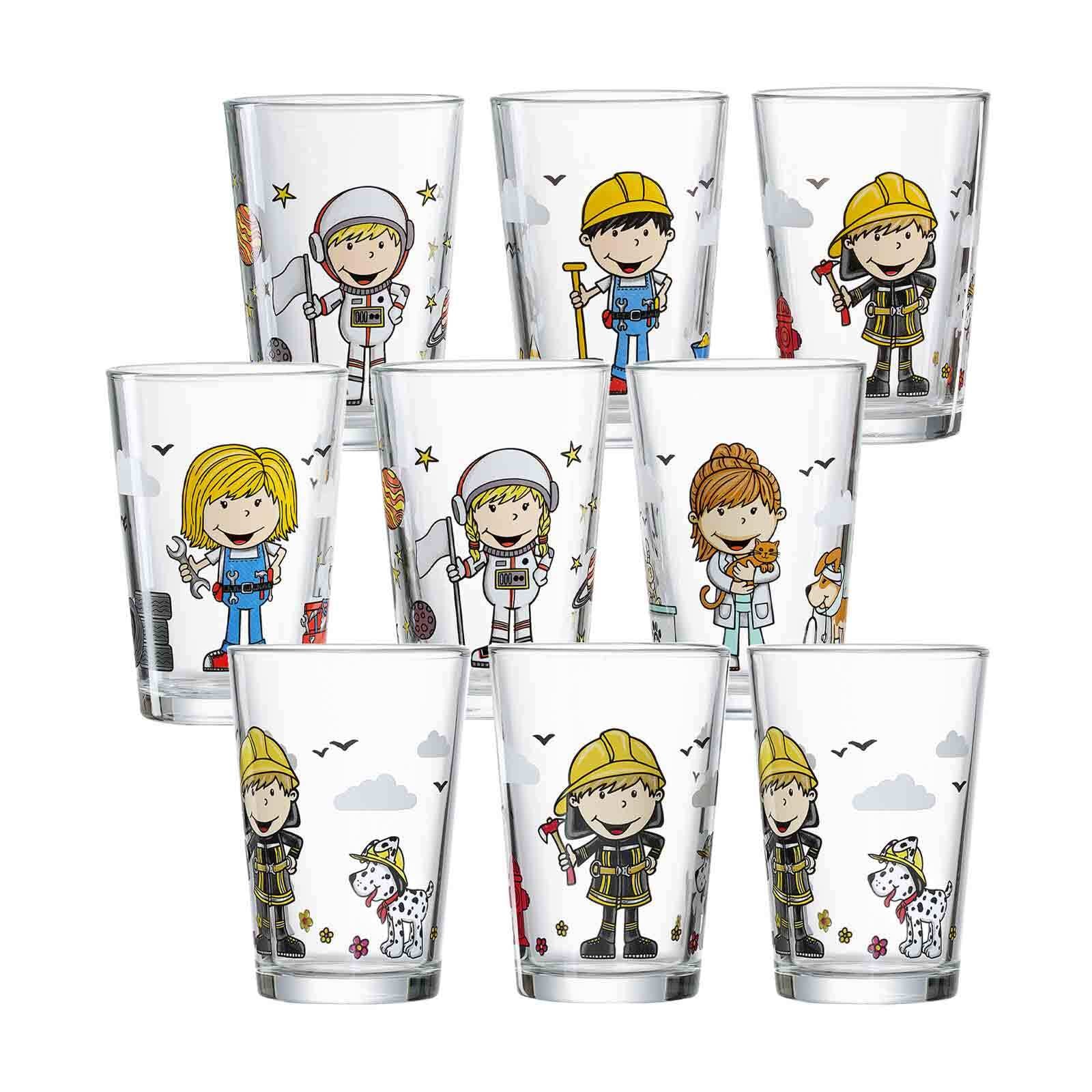 Ritzenhoff & Breker Kinderbecher »Kindergläser Berufe 205 ml 9er Set bunt« günstig online kaufen