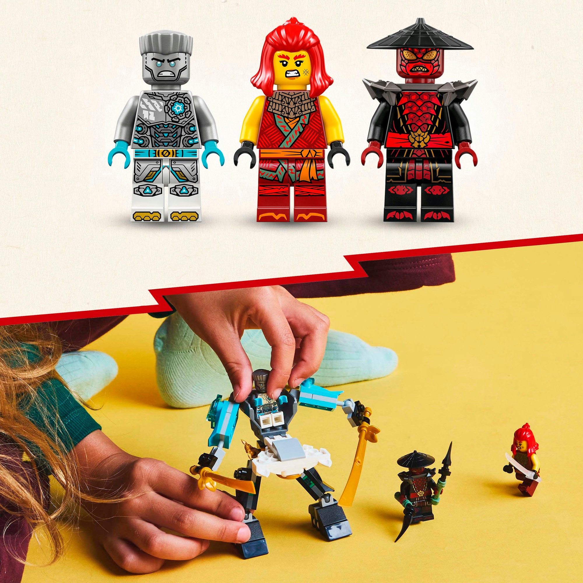 LEGO® Konstruktionsspielsteine »Zanes Action-Mech (71827), LEGO Ninjago«, (92 St.), Made in Europe