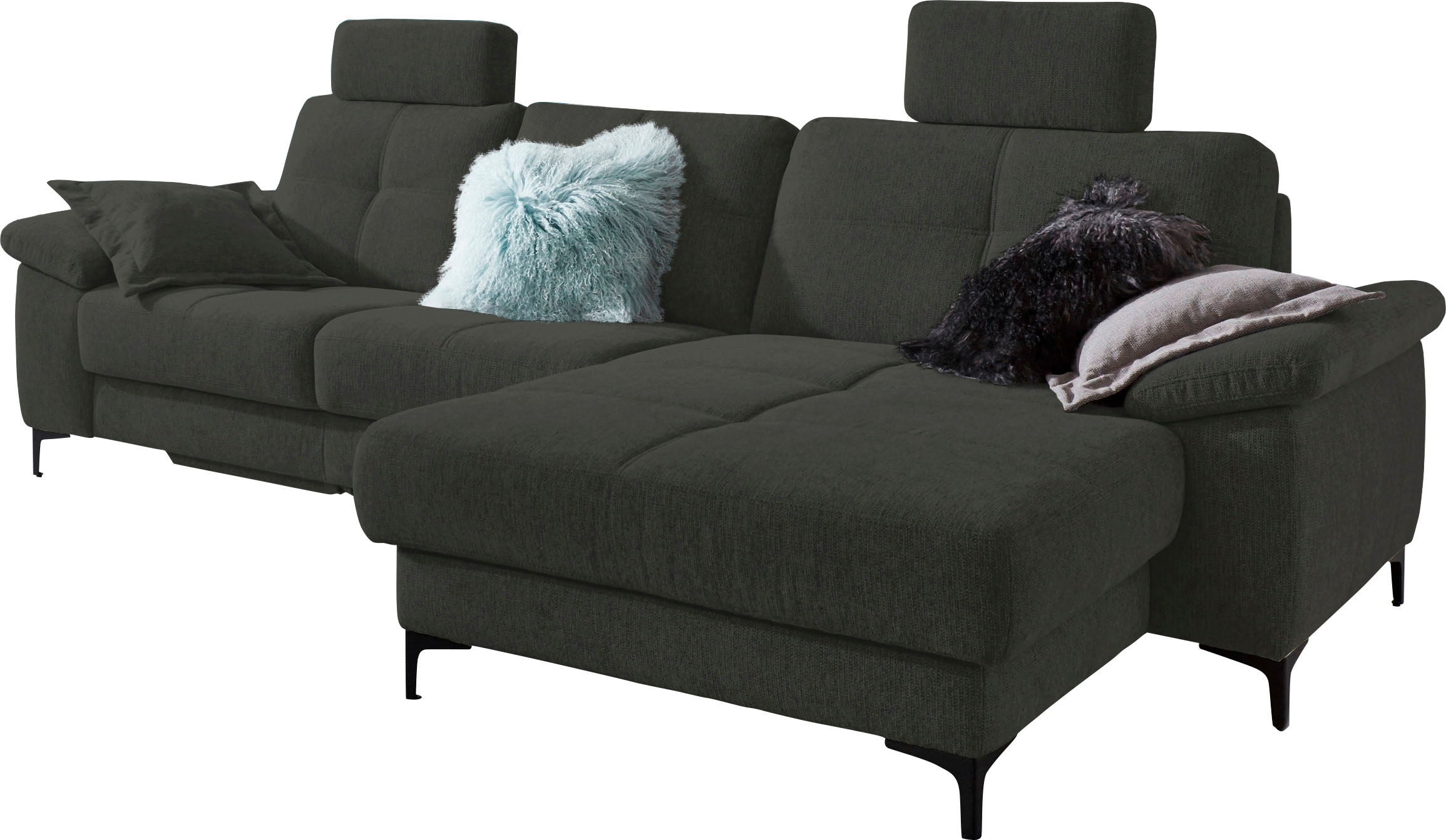 3C Carina Ecksofa »Burnaby L-Form«, 2 Kopfstützen, optional mit Schlaf- und günstig online kaufen