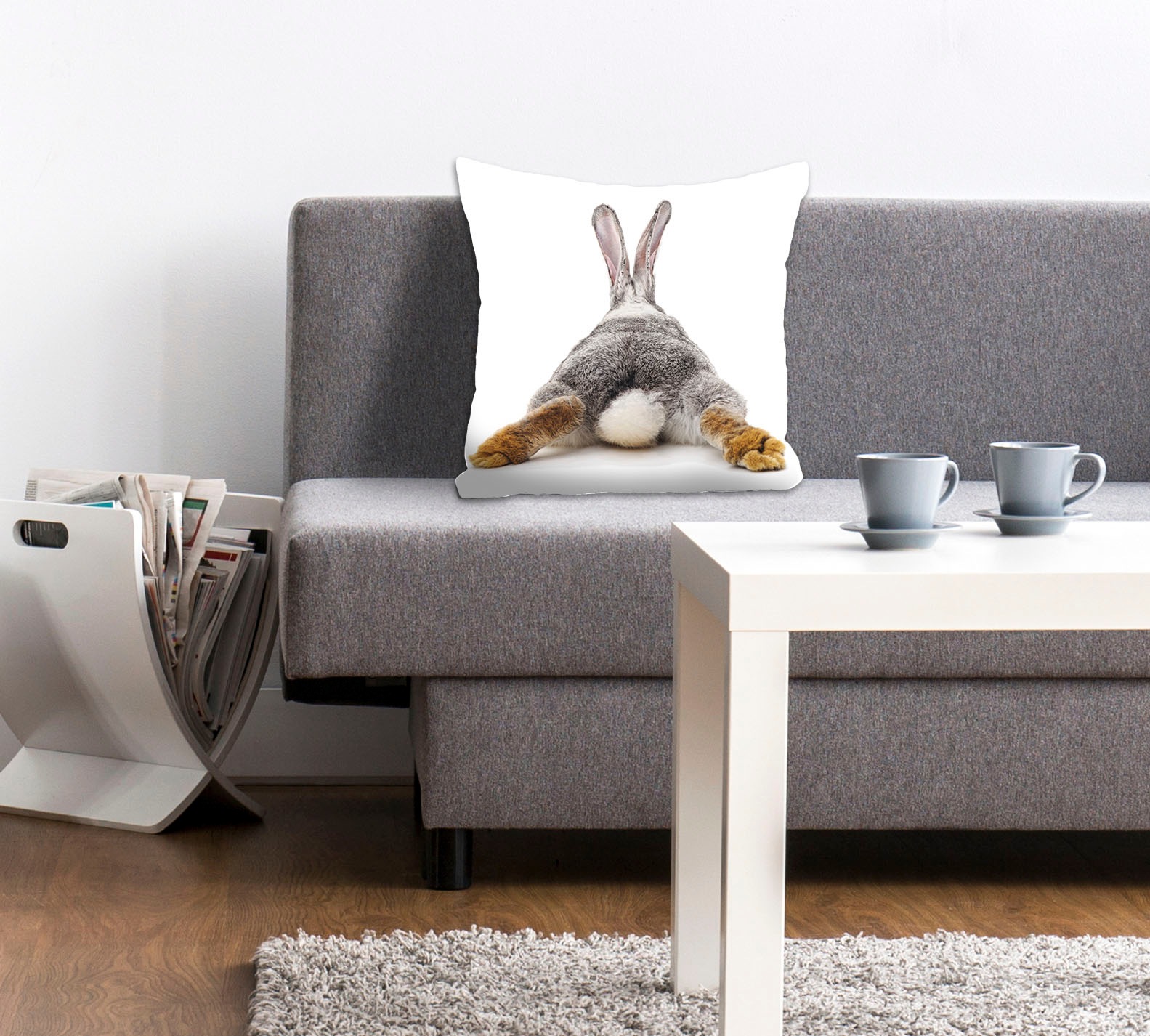 queence Dekokissen »Rabbit Tail«, Kissenhülle,Hase,Ostern,Frühlingsmotiv,Ni günstig online kaufen