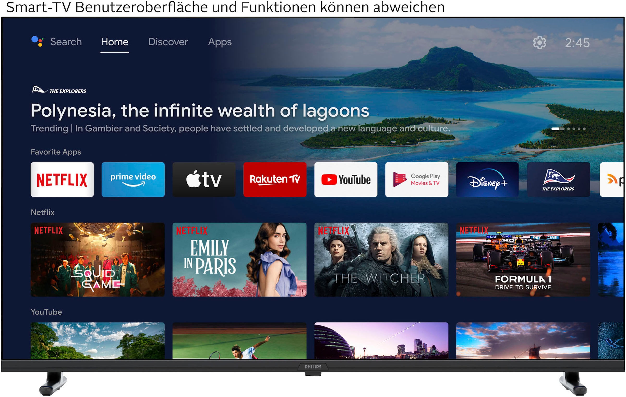 Philips LED-Fernseher »40PFS6000/12«, HD ready, Smart-TV