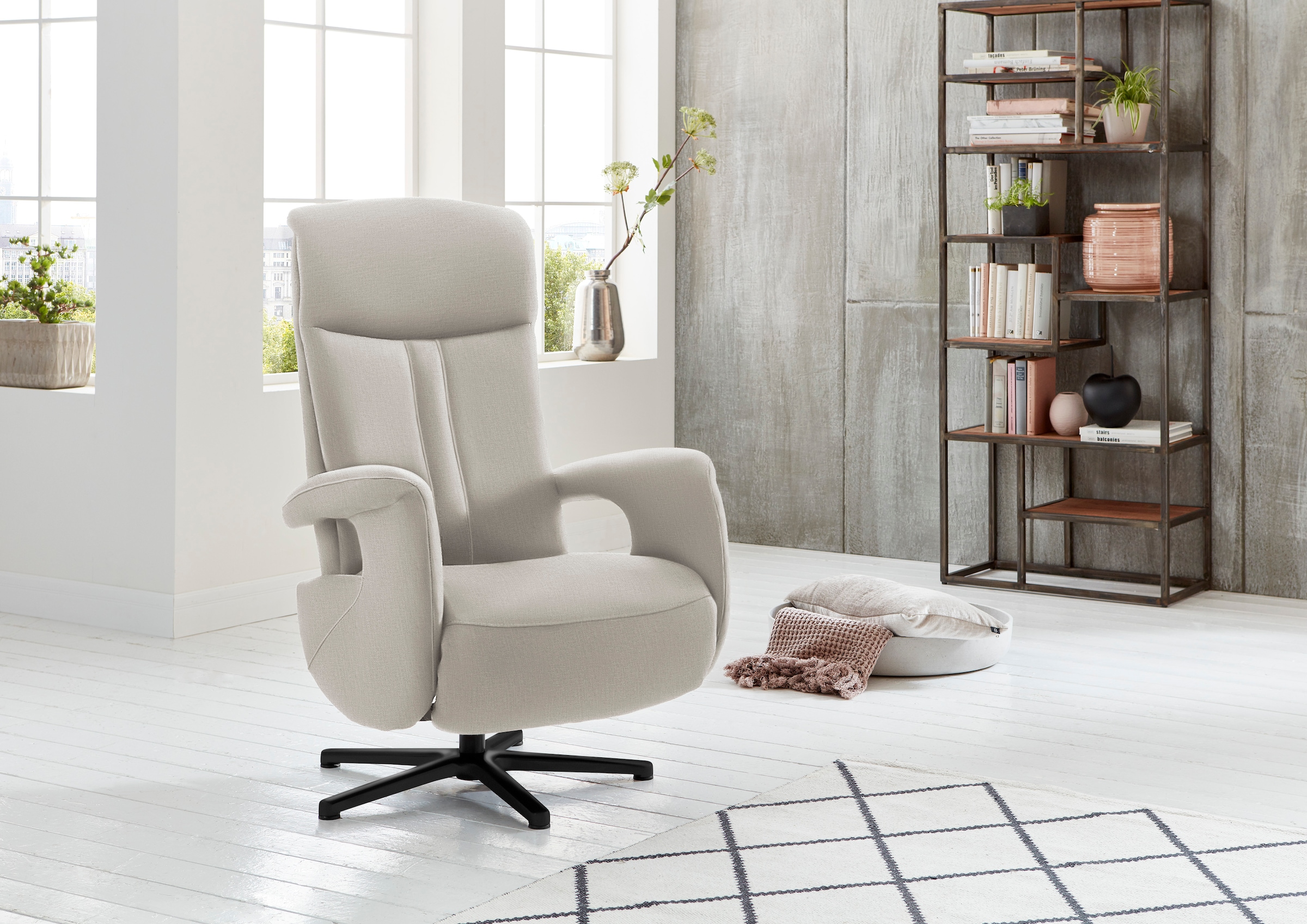 Die PlanBar Relaxsessel »MP-RS18073« 360° drehbar, inkl. man. Kopfpolsterverstellung u. Relax-Funktion