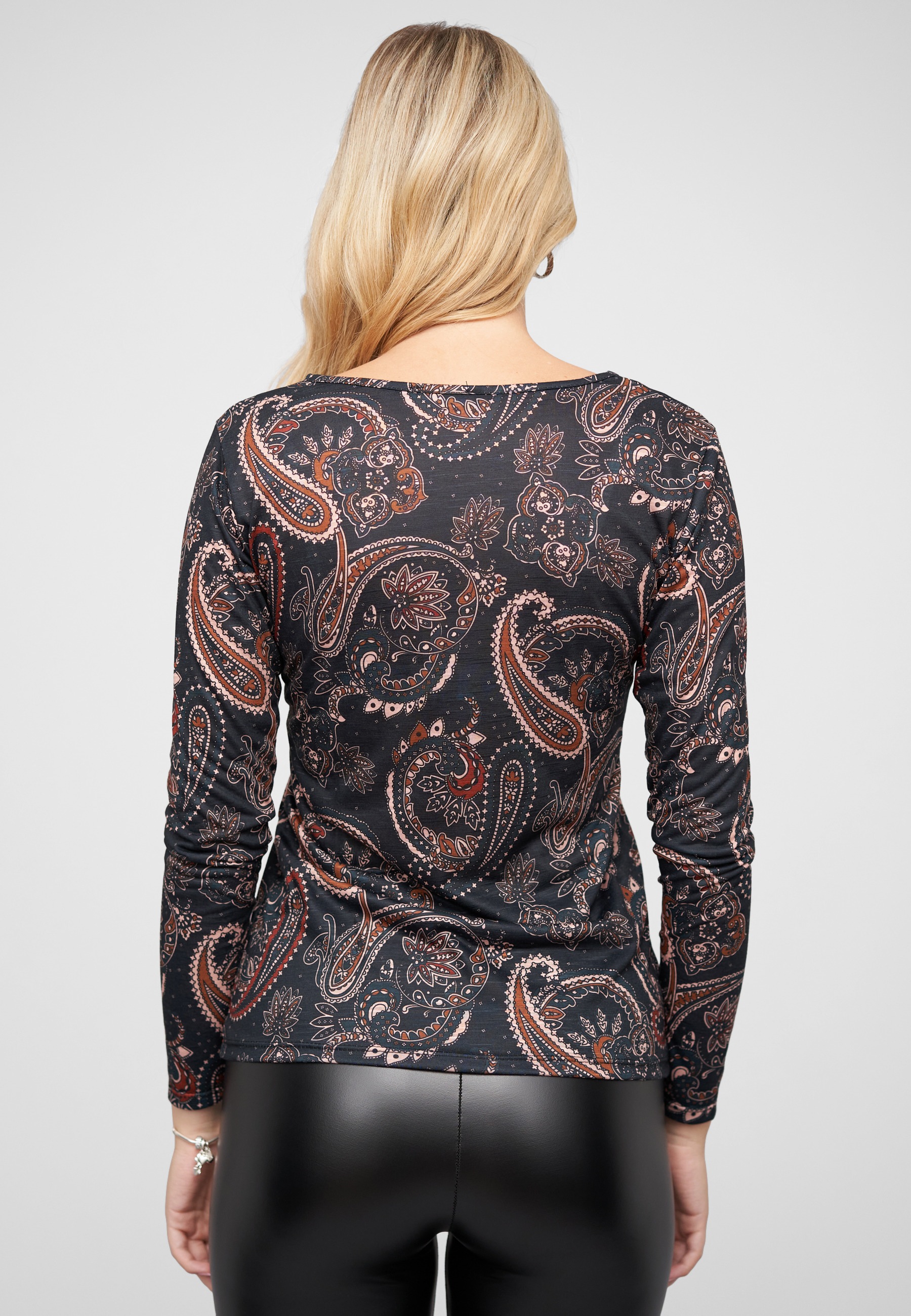 CLOUD 5IVE Longsleeve »CLOUD 5IVE Langarm Shirt Longsleeve mit Paisley Print« 1 Stk.