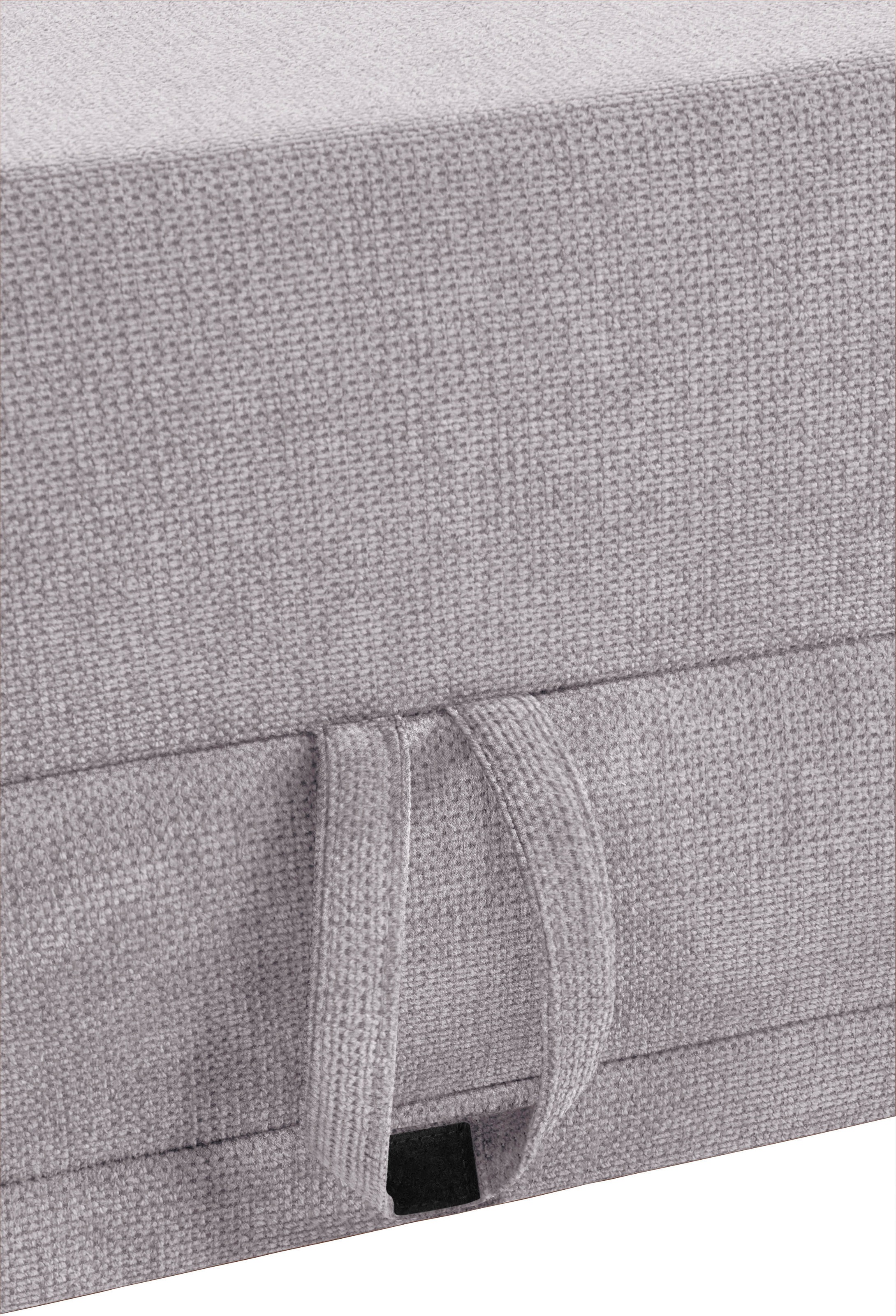 sit&more Ecksofa »Clio L-Form«, wahlweise mit Bettfunktion oder Vorziehsitz und Bettkasten, Federkern